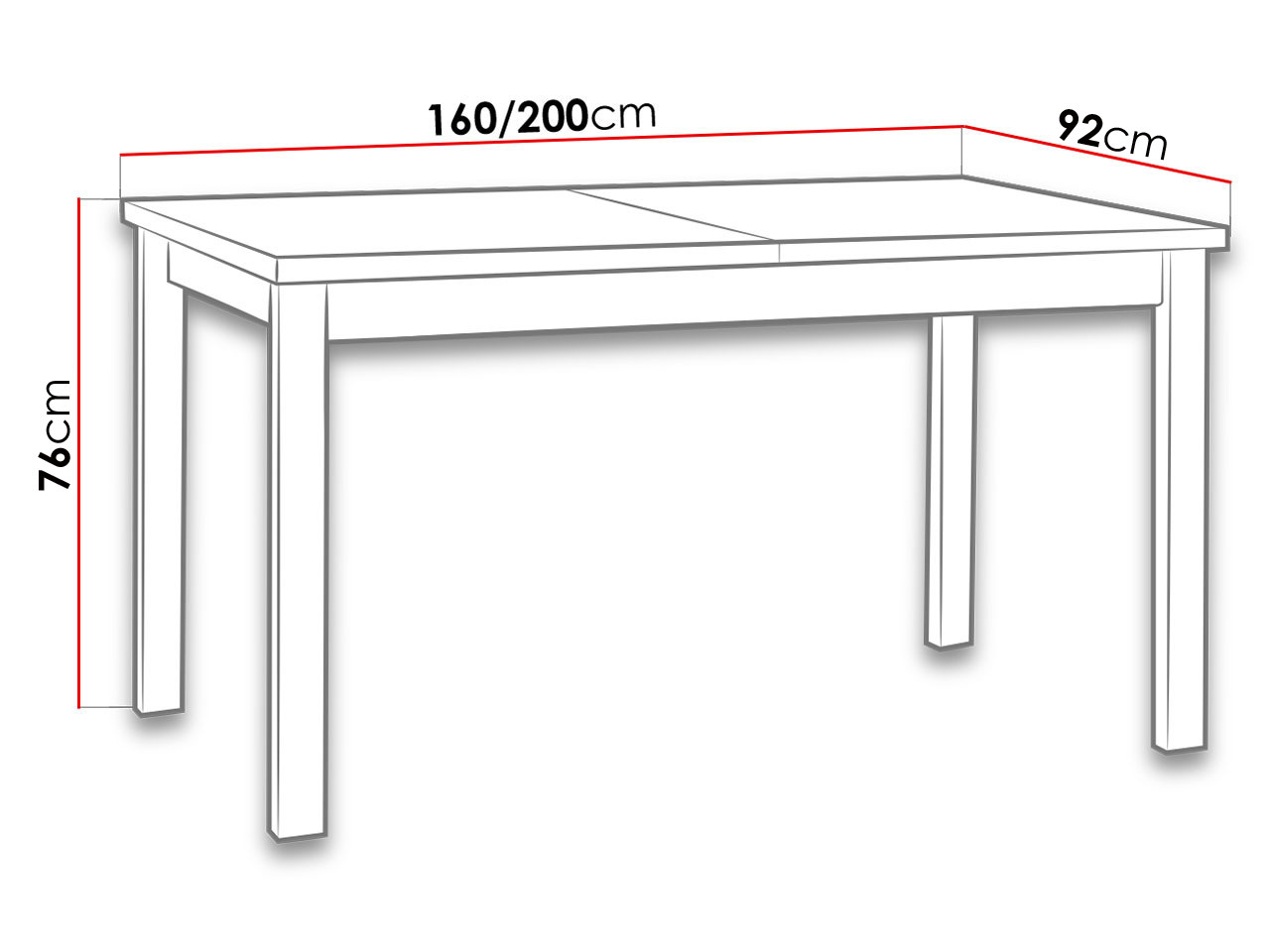 Tafel Victorville 177 (Wit)