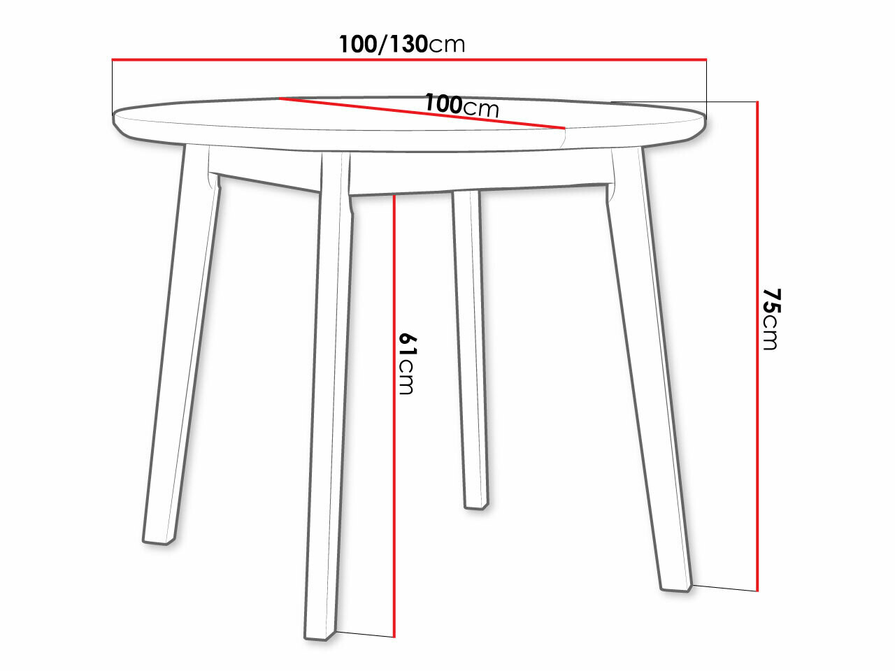 Tafel Victorville 184 (Sonoma eik)