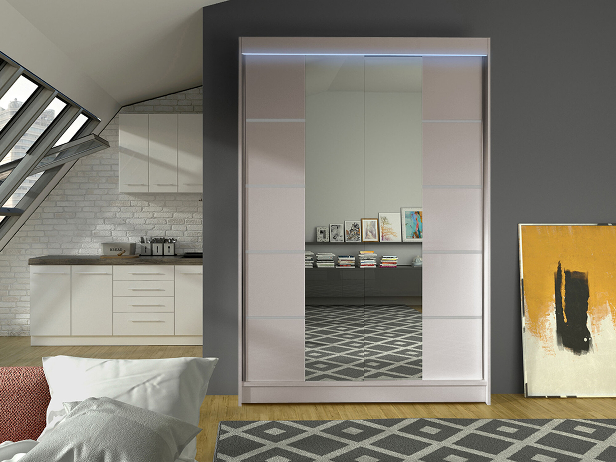 Kledingkast Closico 151 (Kasjmier)