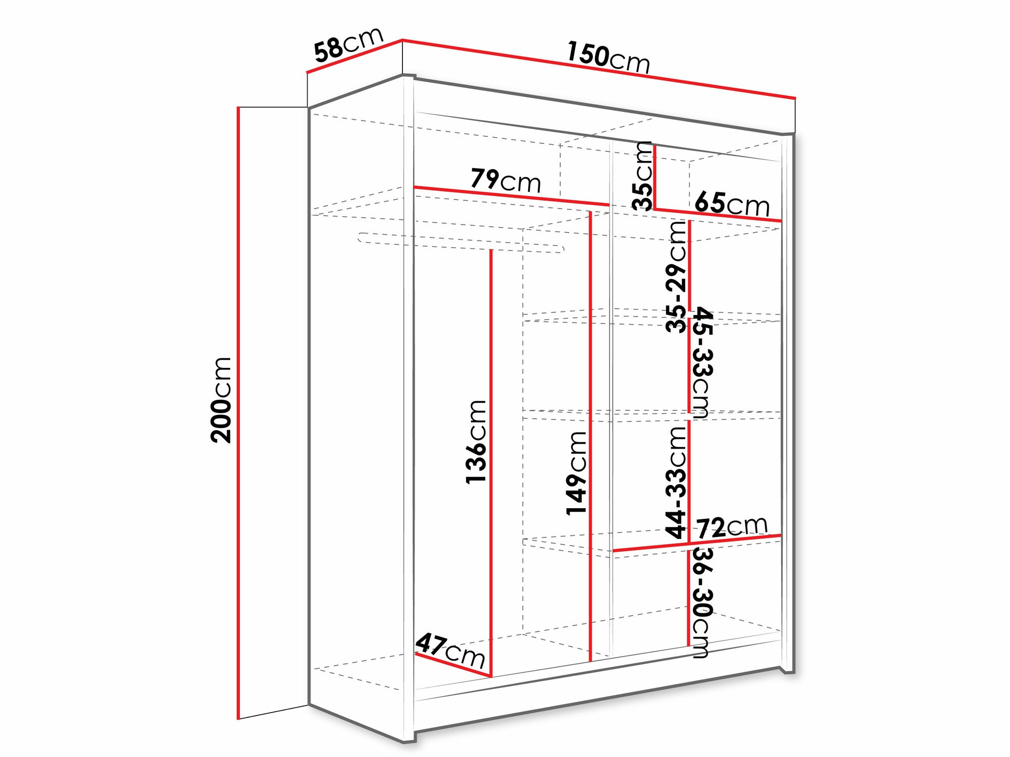 Kledingkast Closico Camera XII (Sonoma eik)