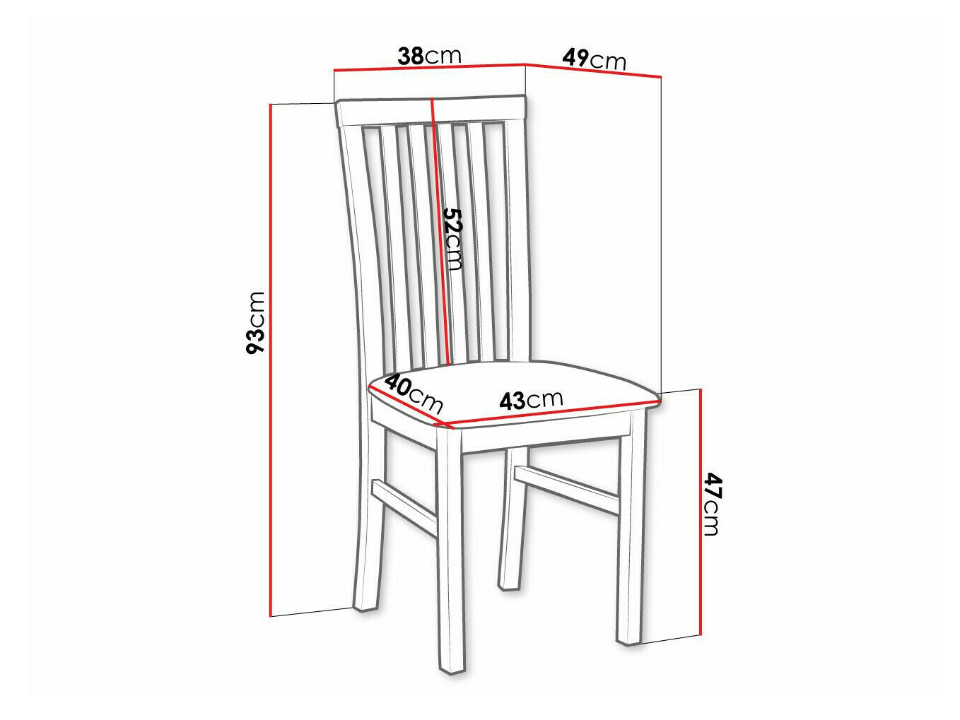 Stoel Victorville 155 (Wit)