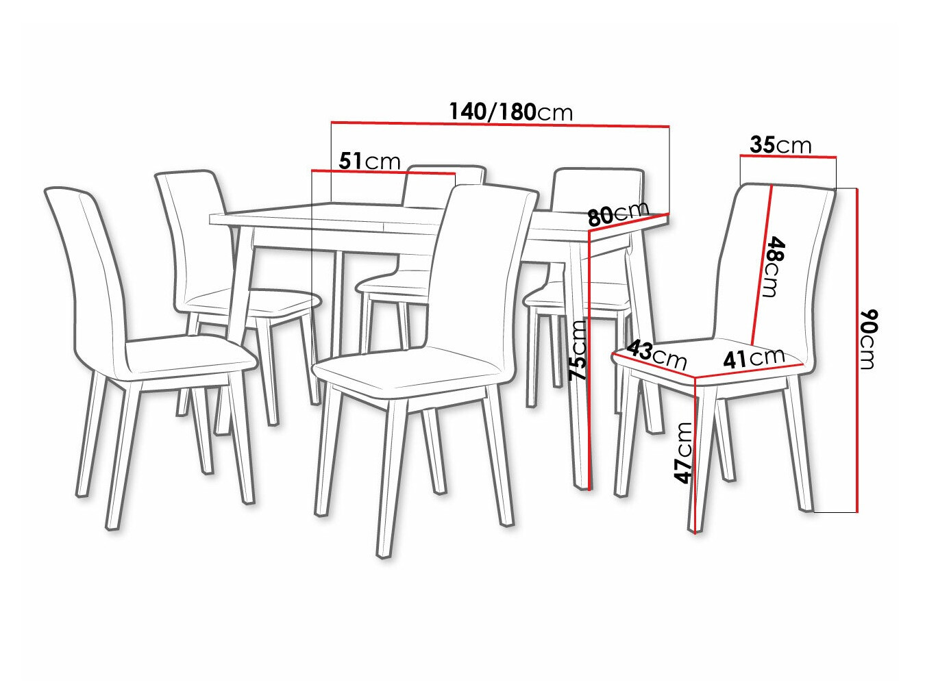 Eetkamerset Victorville 288 (Artisan eiken + Zwart)