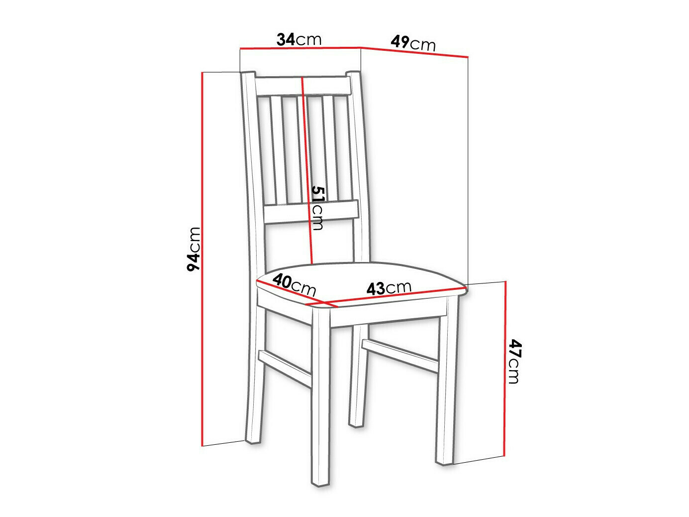 Stoel Victorville 146 (Zwart)