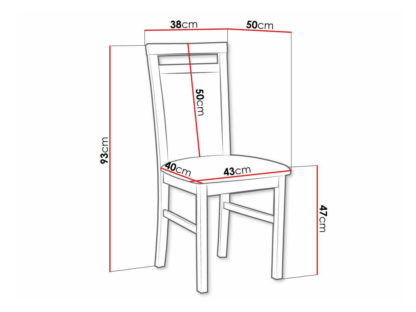 Stoel Victorville 154 (Zwart)