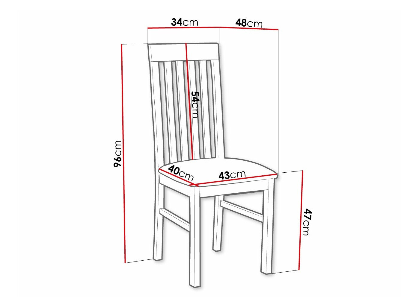 Stoel Victorville 164 (Wit)