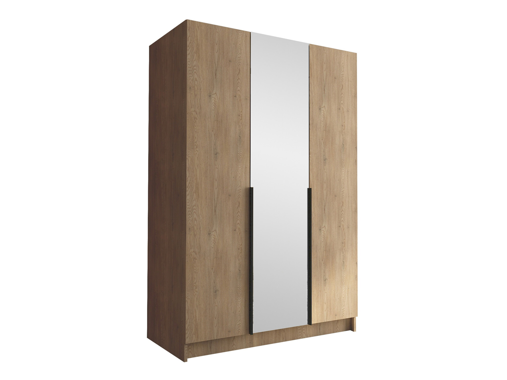 Kledingkast Closico Decoron II (Licht hout + Zwart)