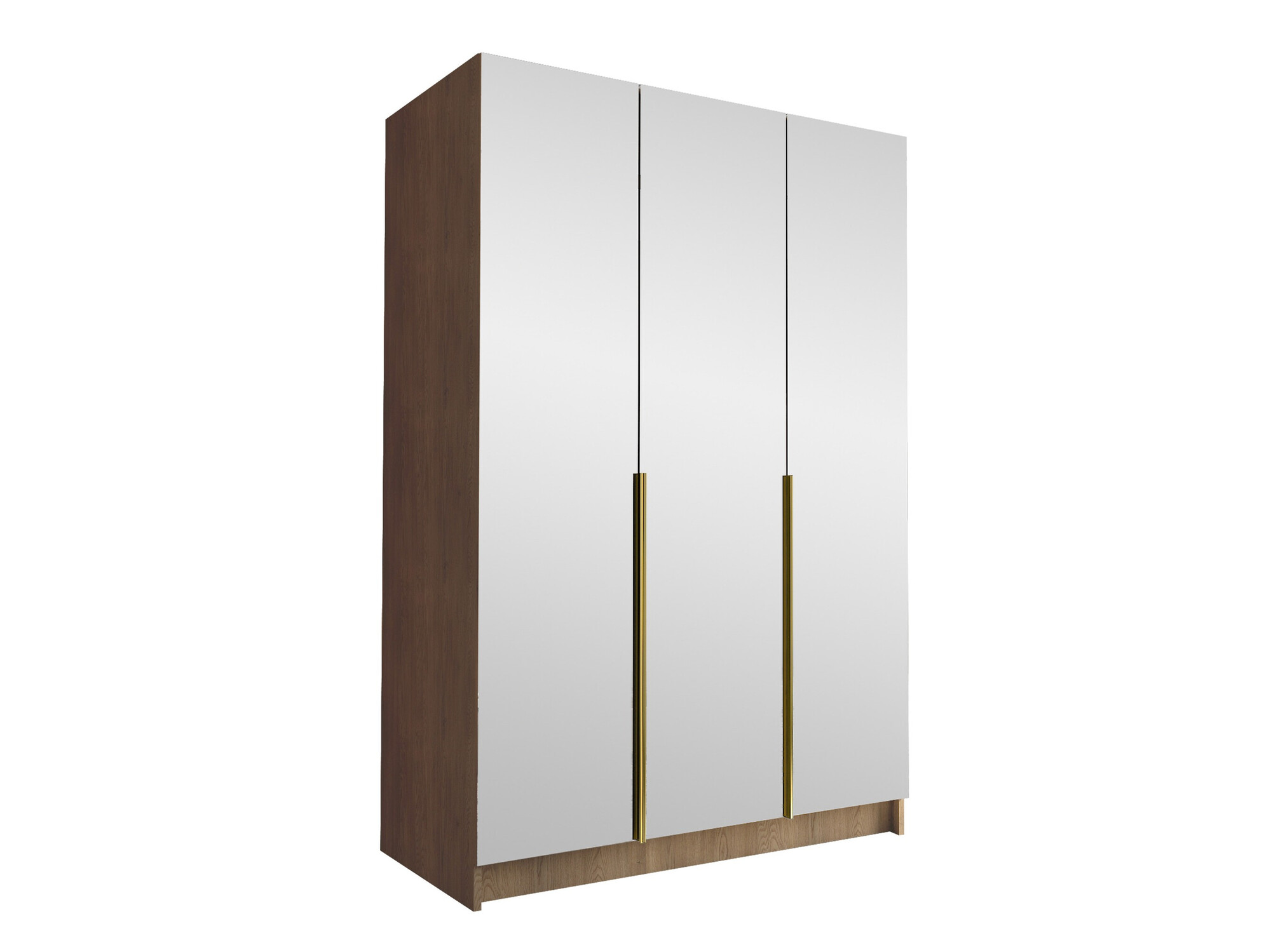Kledingkast Closico Decoron III (Licht hout + Gouden)