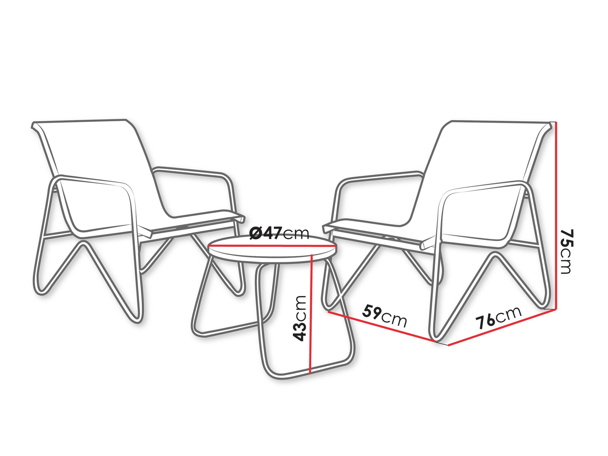 Balkonset Richardson 132