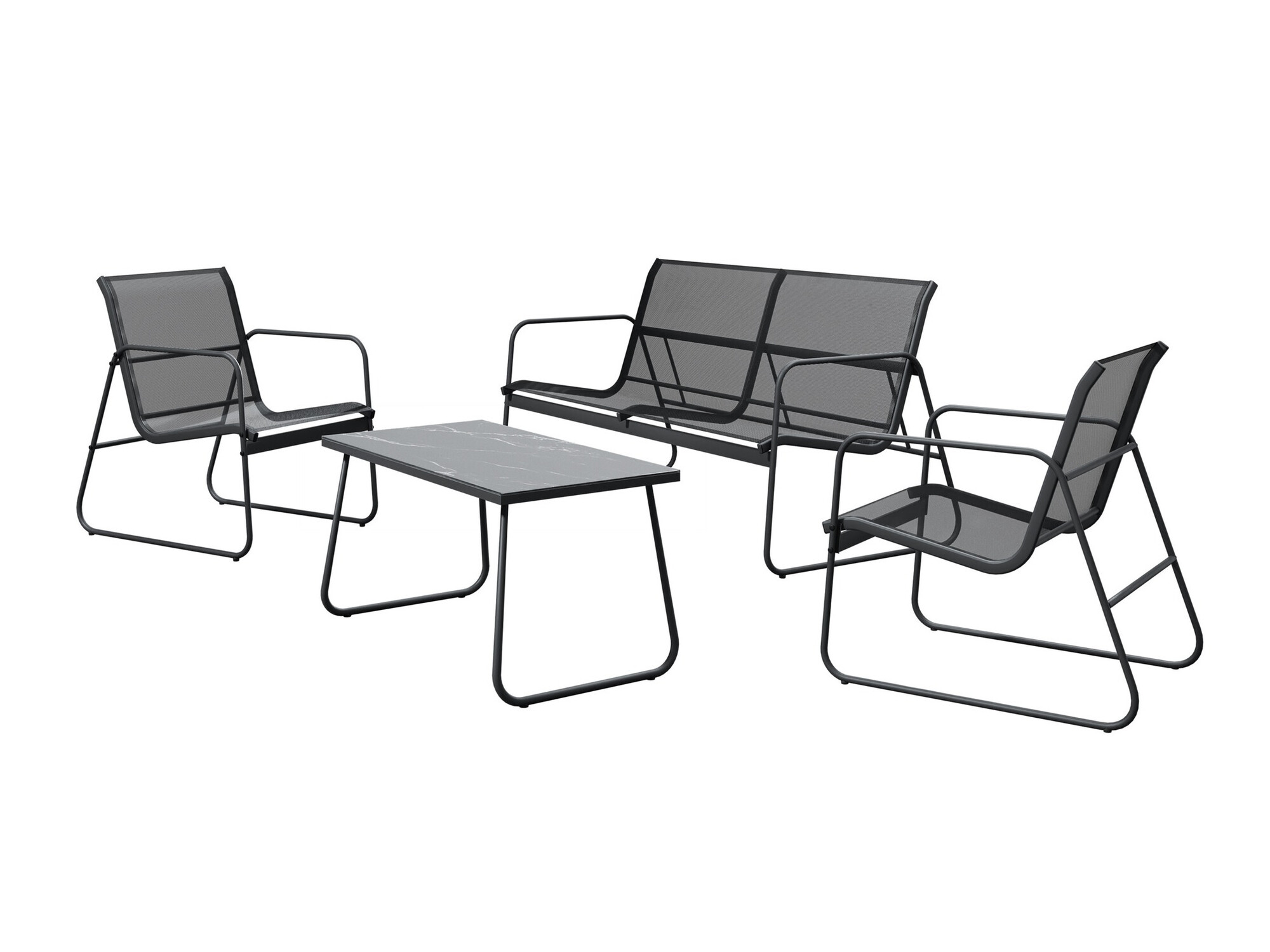 Buiten meubilair set Epulitas (Antraciet)