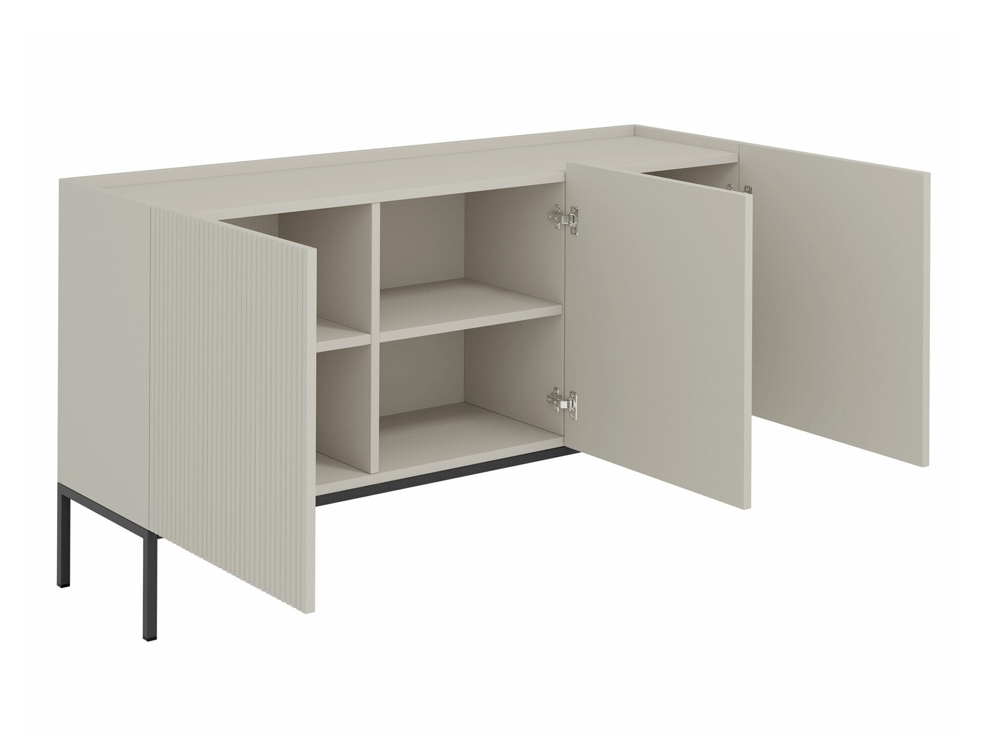 Dressoir Lunole 101 (Artisan eiken + Zwart)