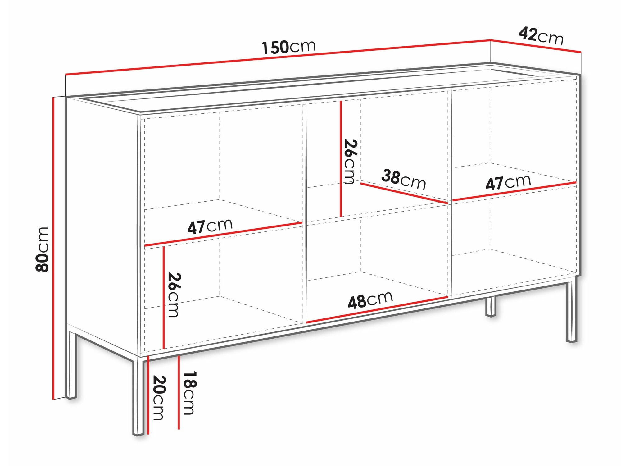 Dressoir Lunole 101 (Kasjmier)