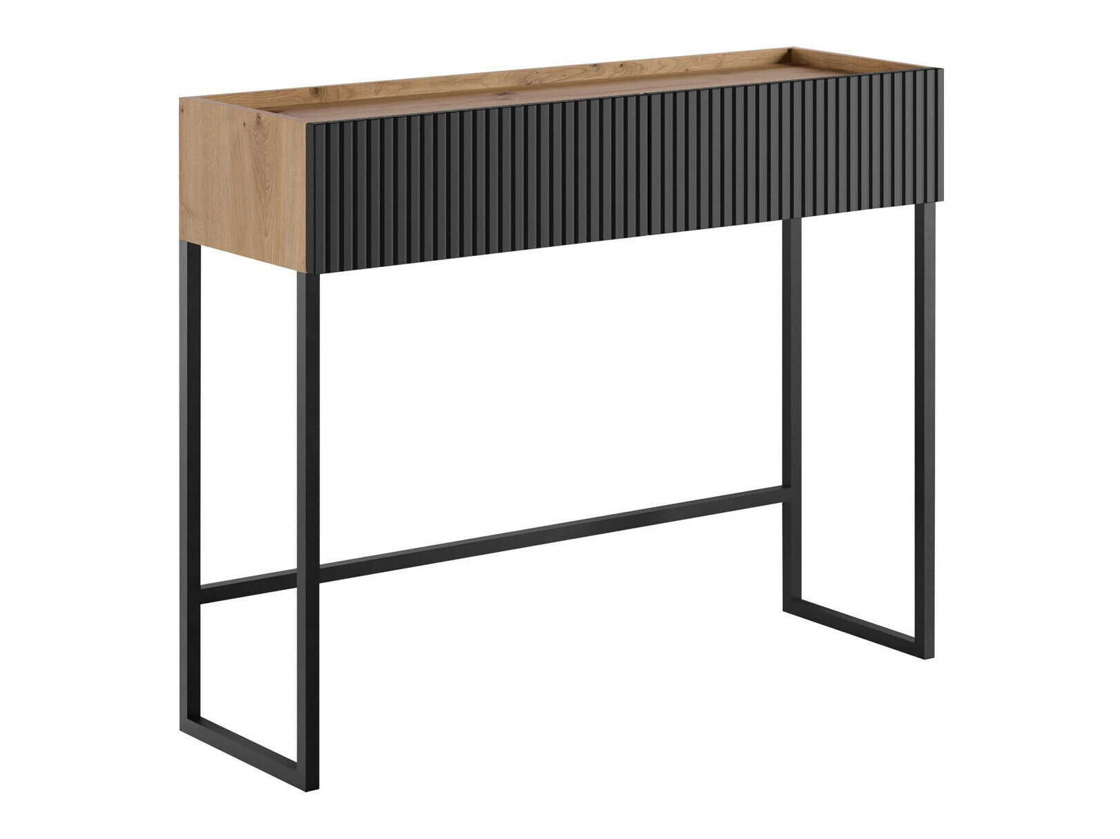 Wandtafel Lunole 103 (Artisan eiken + Zwart)