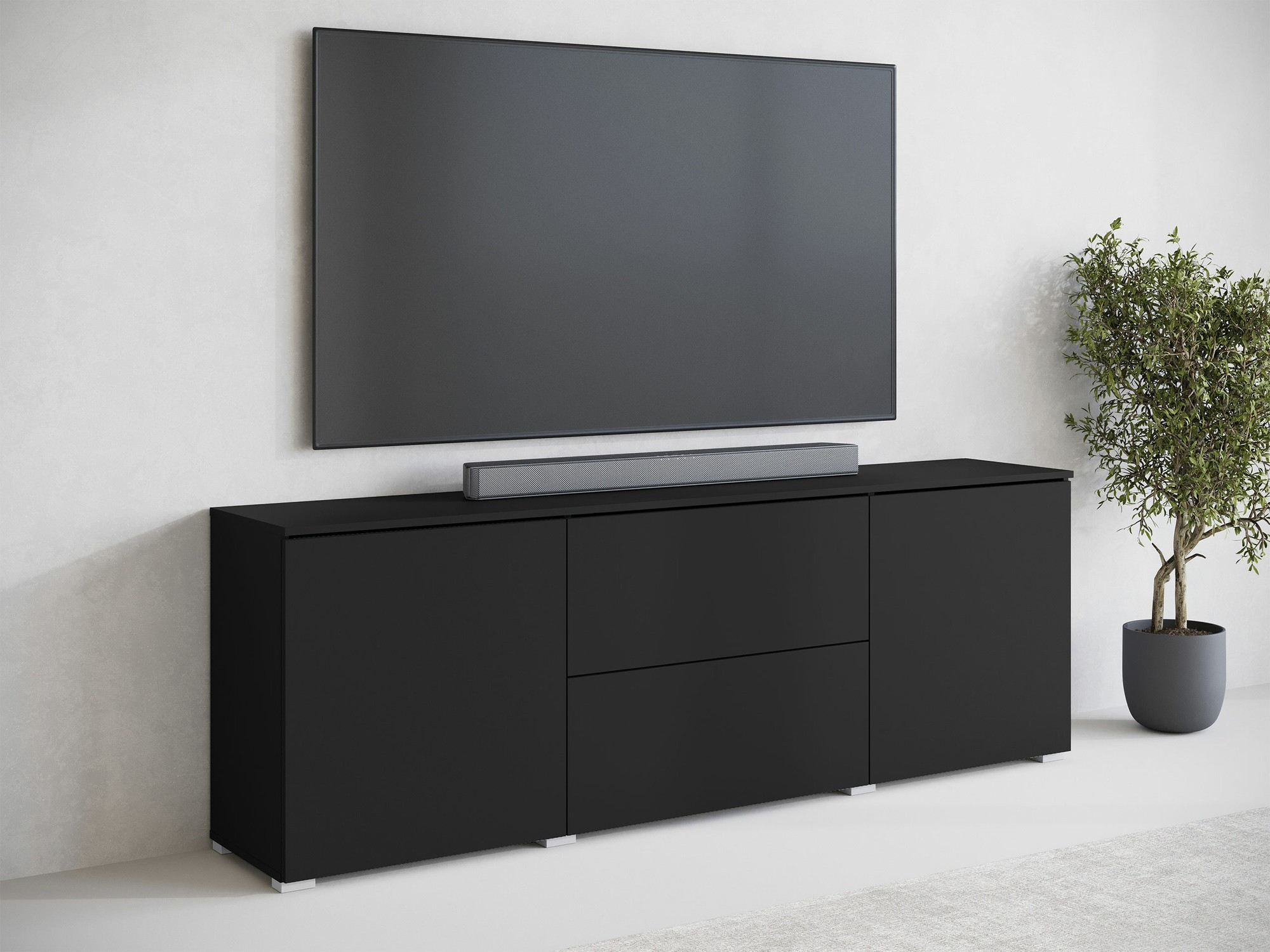 TV-meubel Mirfivo 104 (Grafiet)