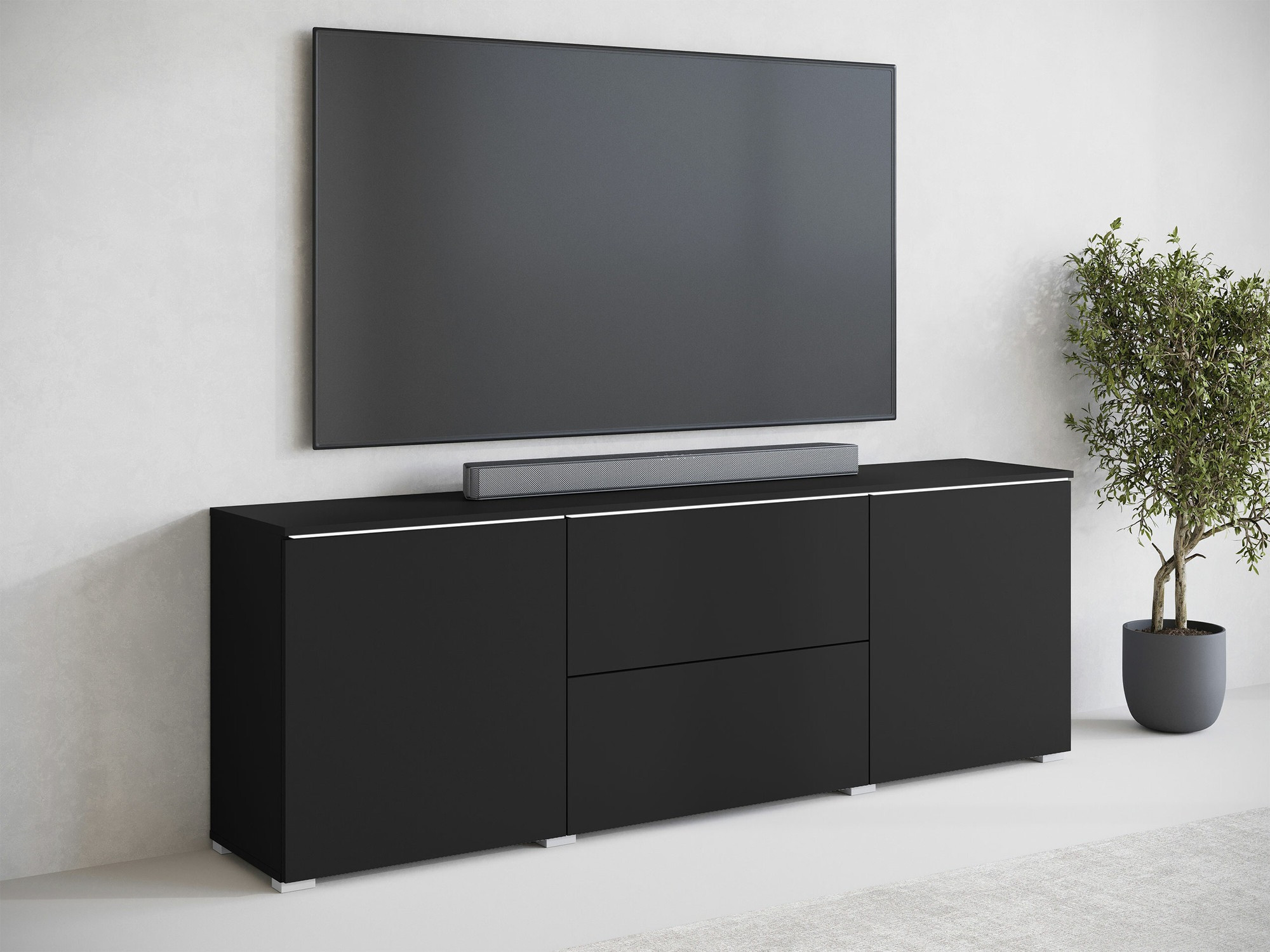TV-meubel Mirfivo 104 (Grafiet)