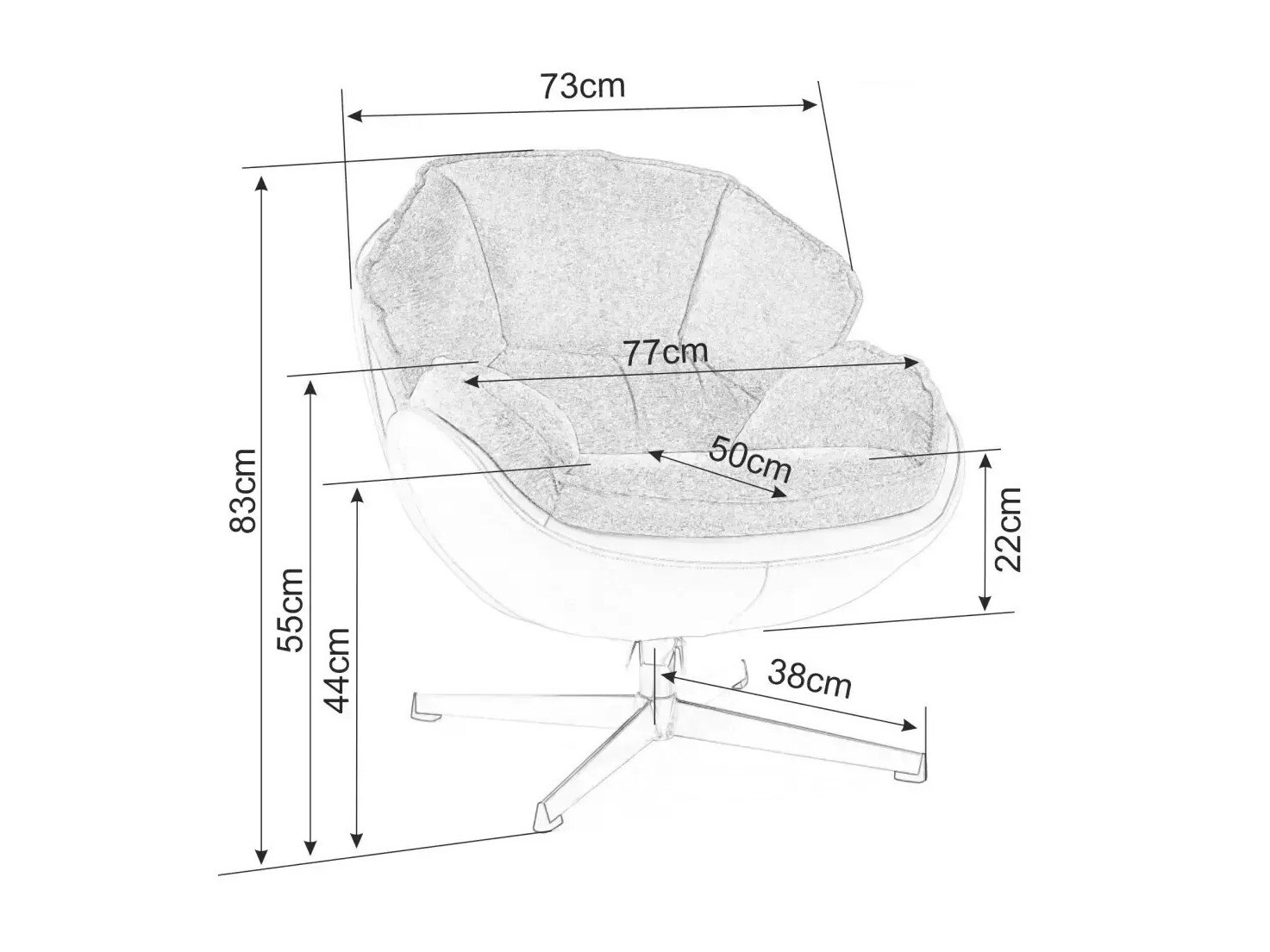 Fauteuil Detroit 699 (Beige)