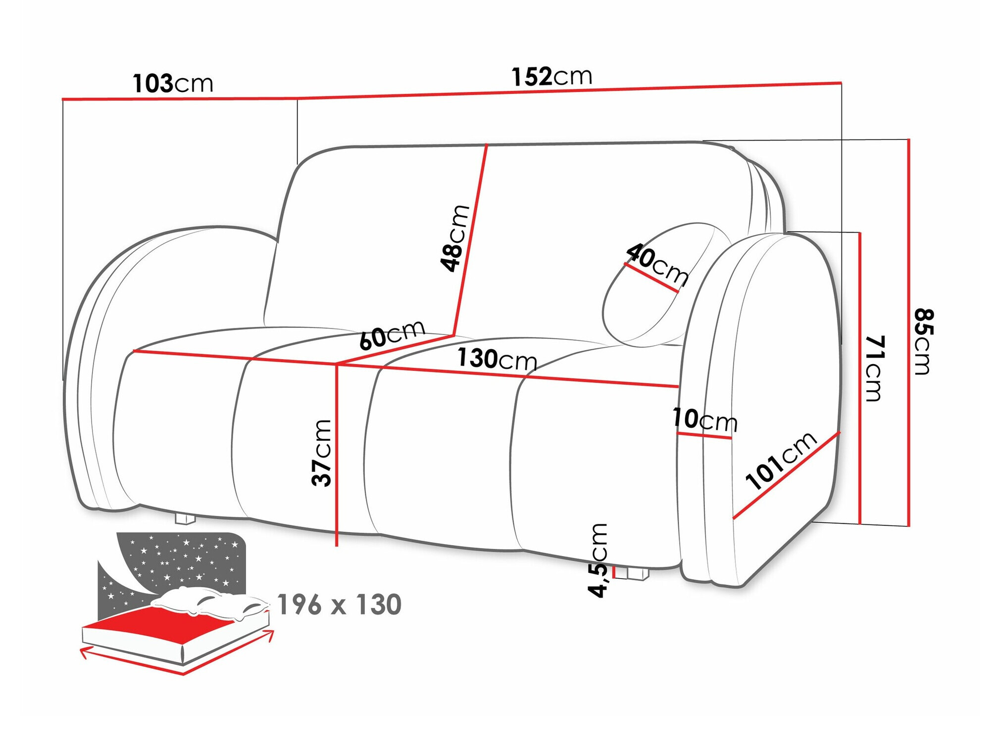 Slaapbank Citral III (Velo 623)