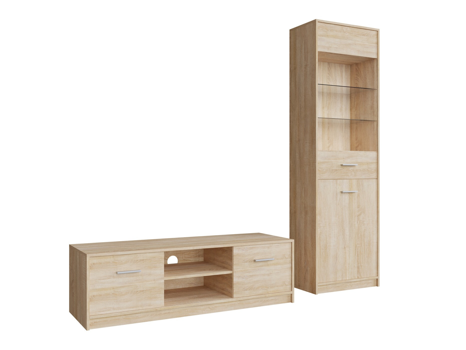 Woonkamerset Novsore 161 (Sonoma eik)