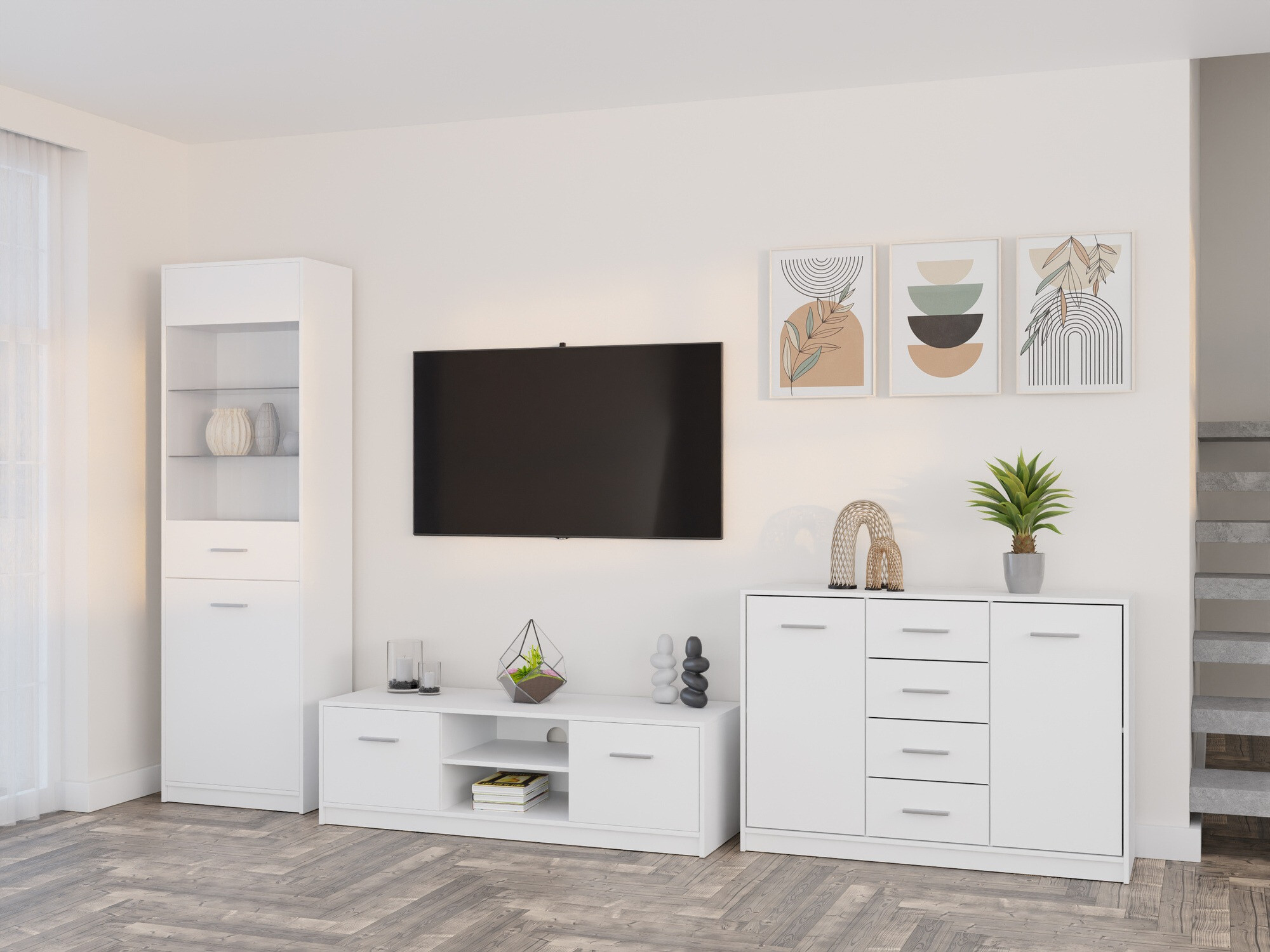 Woonkamerset Novsore 162 (Wit)