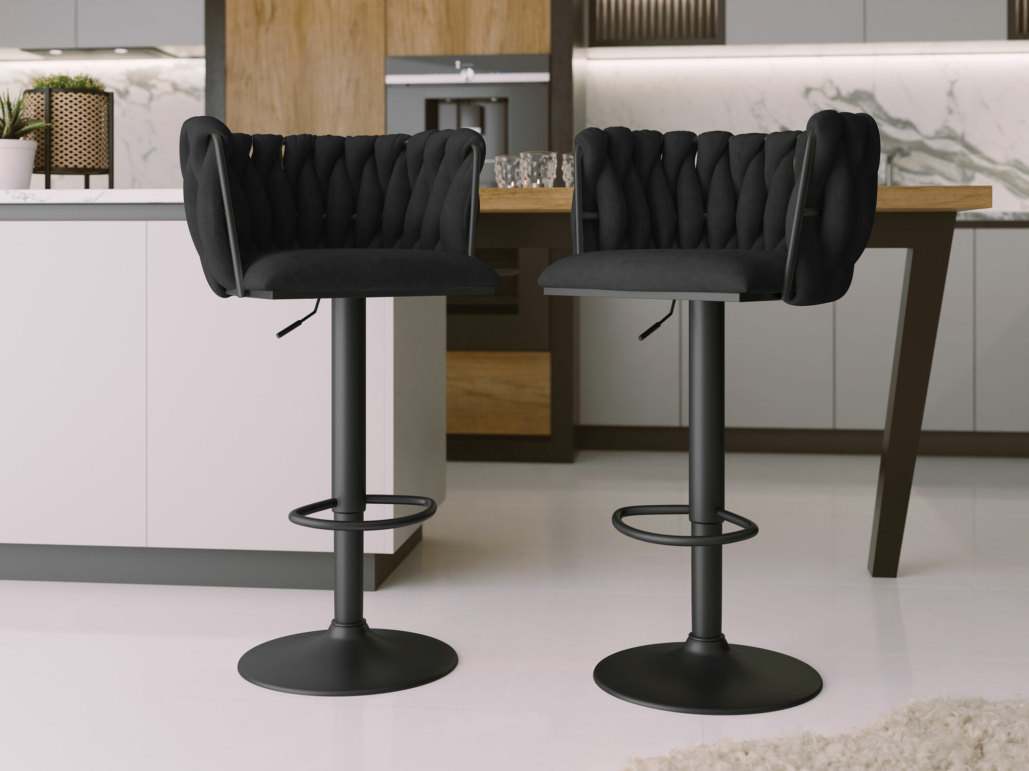 Barkruk Comfivo 435 (Zwart)