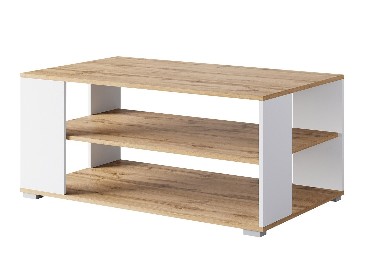 Salontafel Sarasota 187 (Wotan eik + Wit)