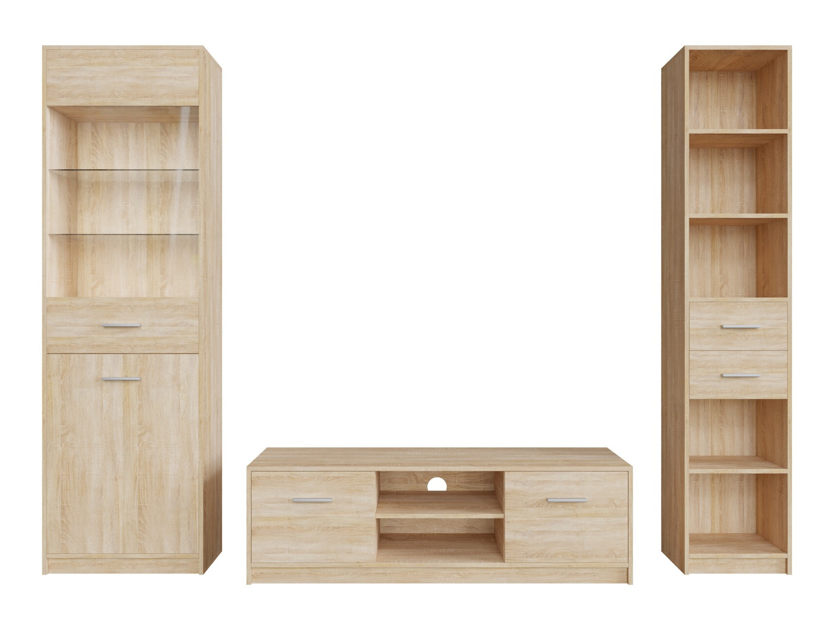 Woonkamerset Novsore 163 (Sonoma eik)