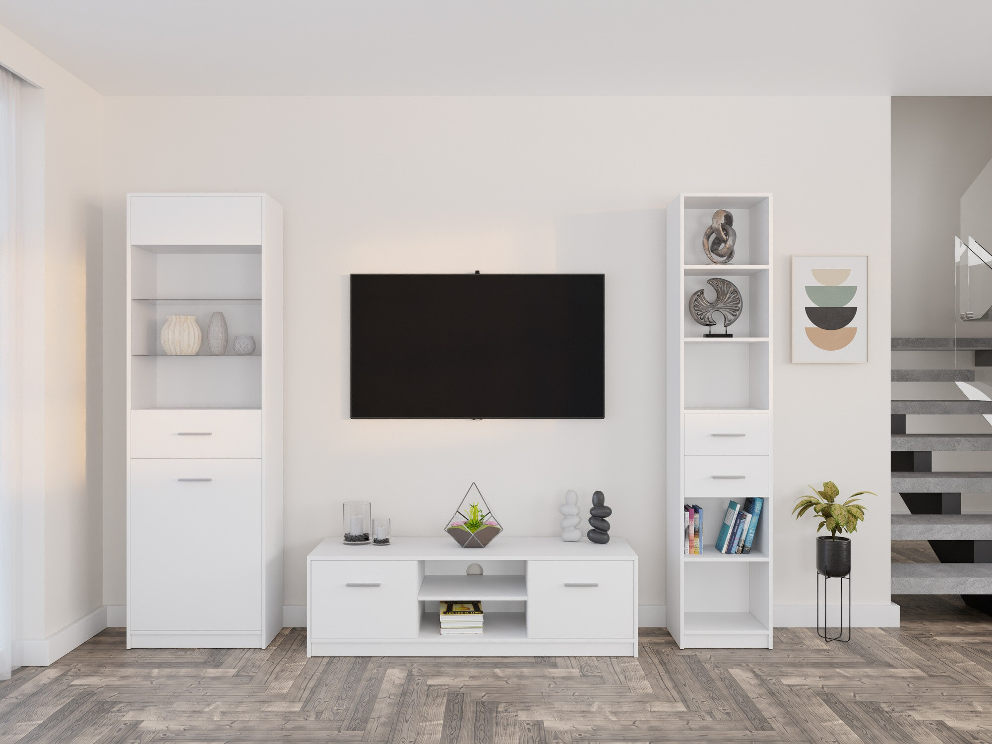 Woonkamerset Novsore 163 (Wit)