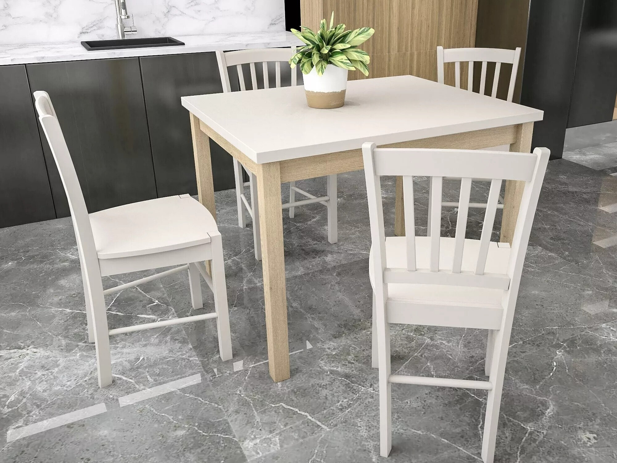 Tafel Detroit 705 (Kasjmier + Eiken)