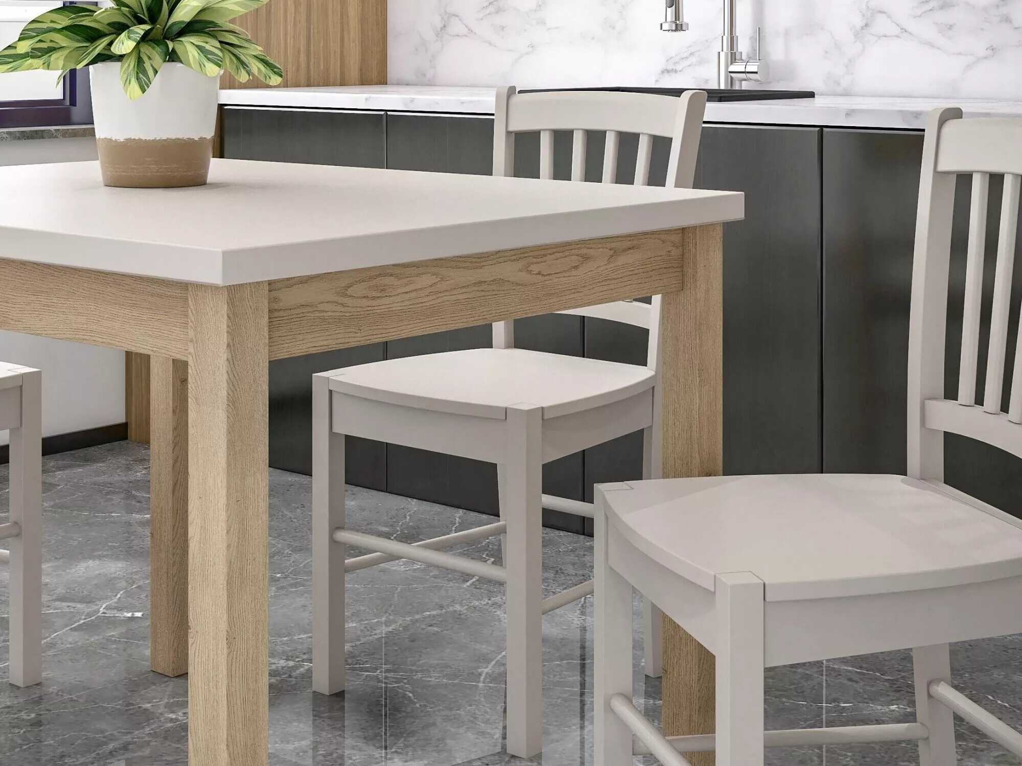 Tafel Detroit 705 (Kasjmier + Eiken)