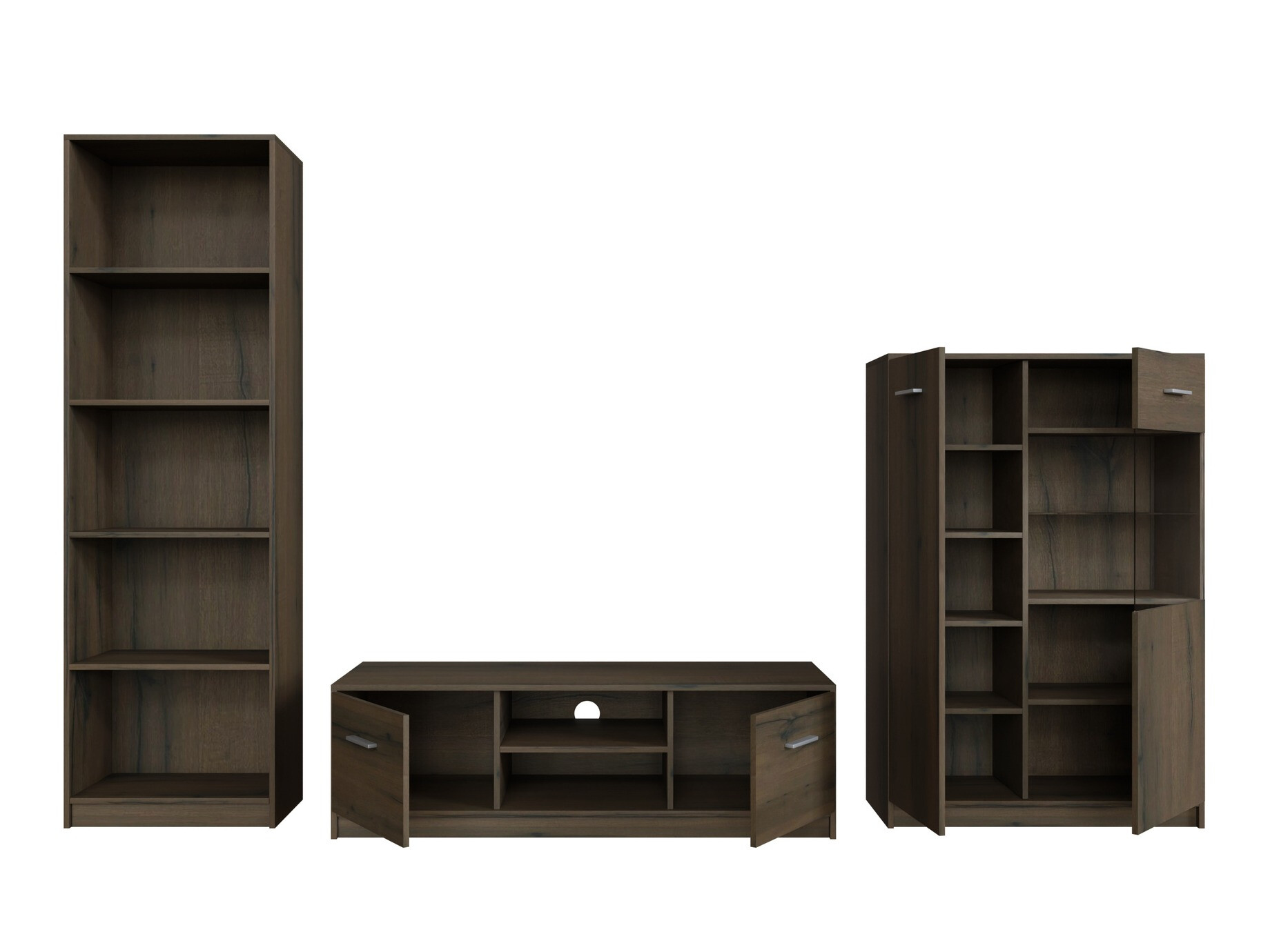 Woonkamerset Novsore 164 (Donkere eik)