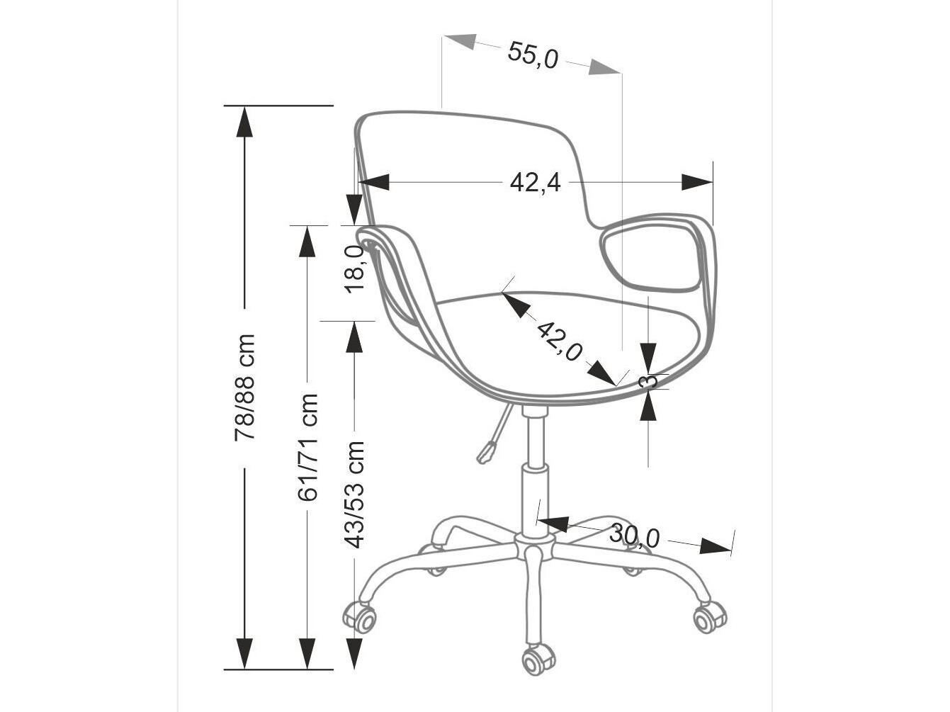 Kinderstoel Houston 1916 (Zwart)