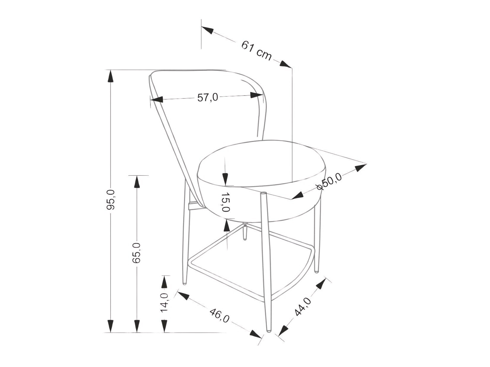Counterstoel Houston 1919 (Beige)