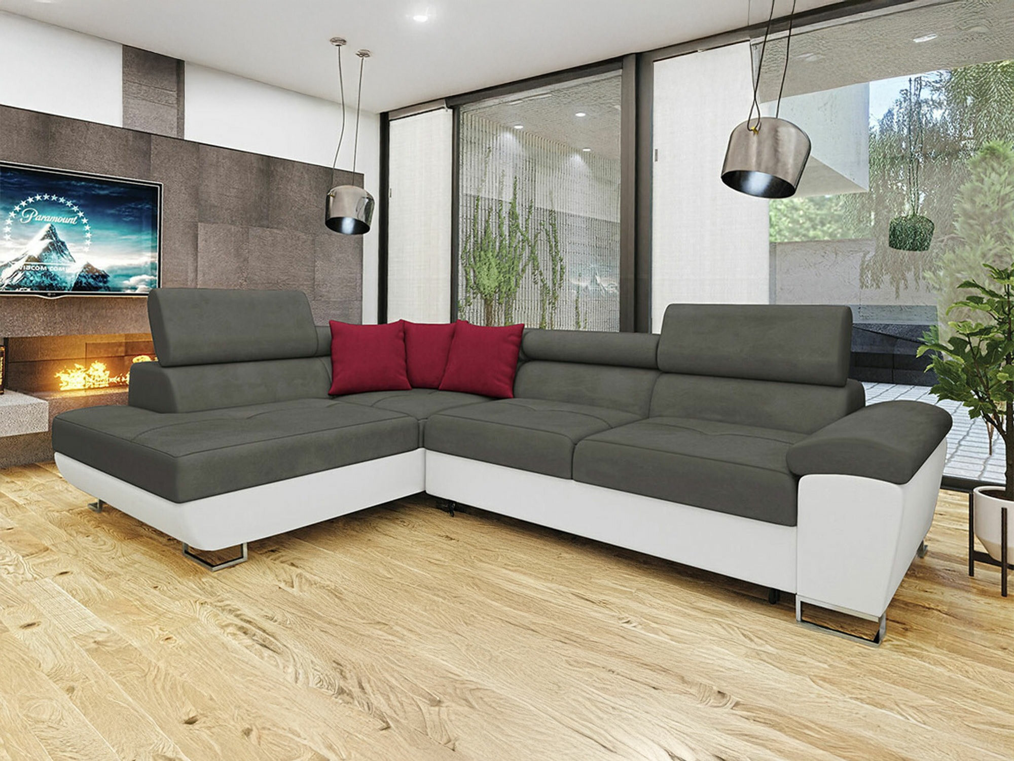 Hoekbank Comfivo 166 (Soft 017 + Uttario Velvet 2971 + Kronos 02)