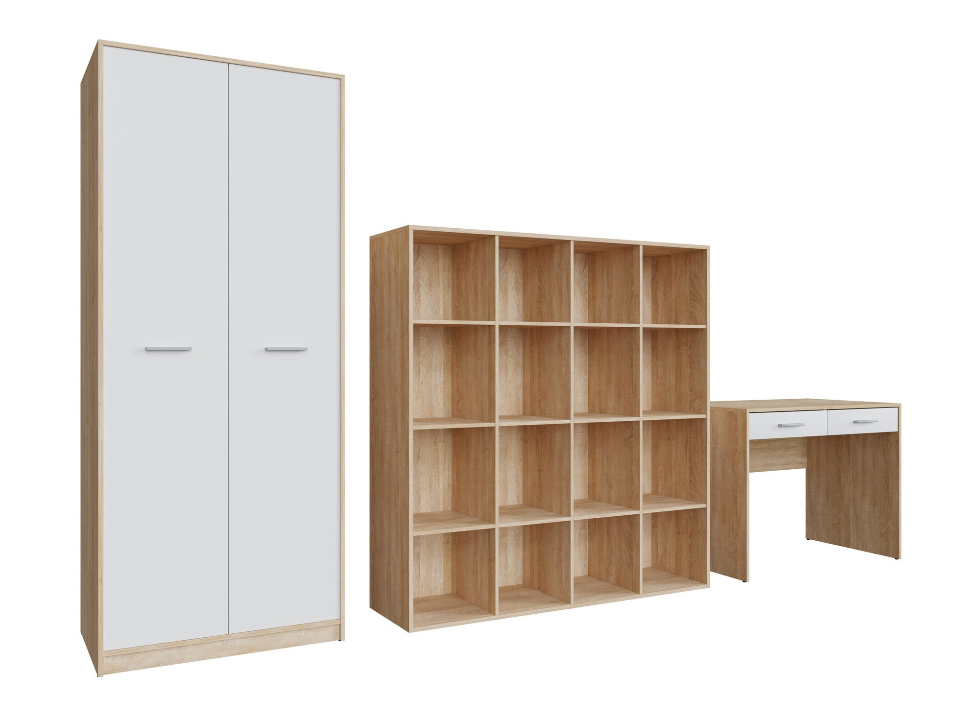 Thuiskantoorset Novsore 166 (Sonoma eik + Wit)