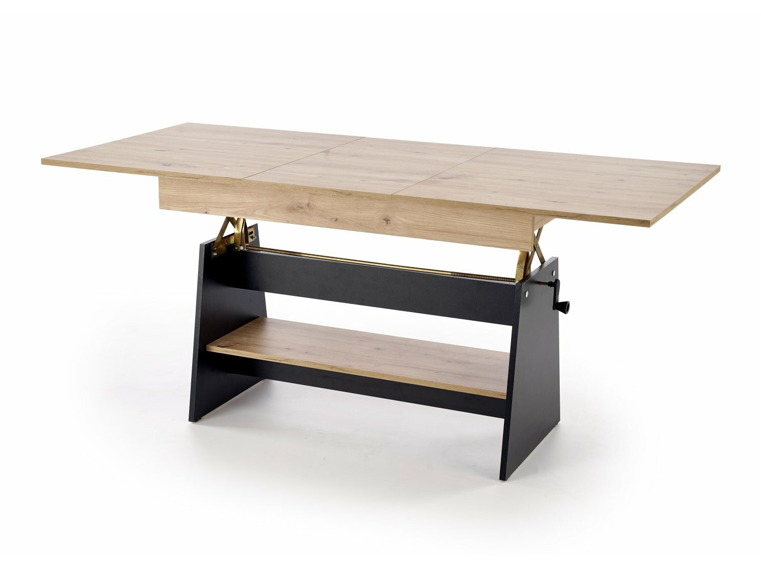 Transformeerbare salontafel Houston 1927 (Zwart + Artisan eiken)