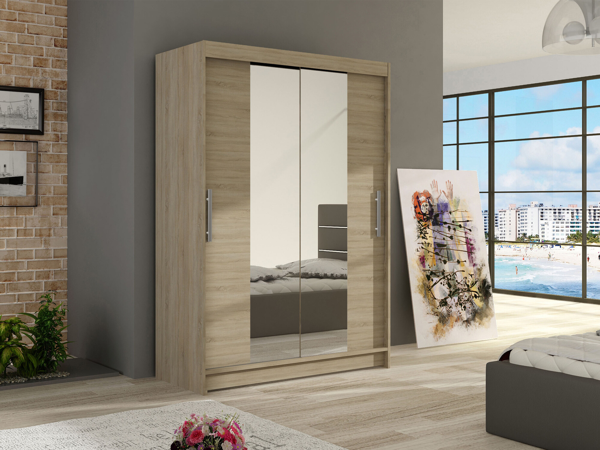 Kledingkast Closico Pacron II (Sonoma eik)