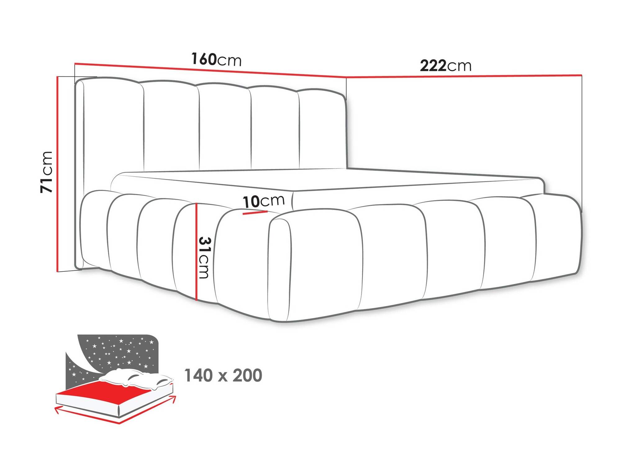Bed TrendyNest 113 (Abriamo 08)