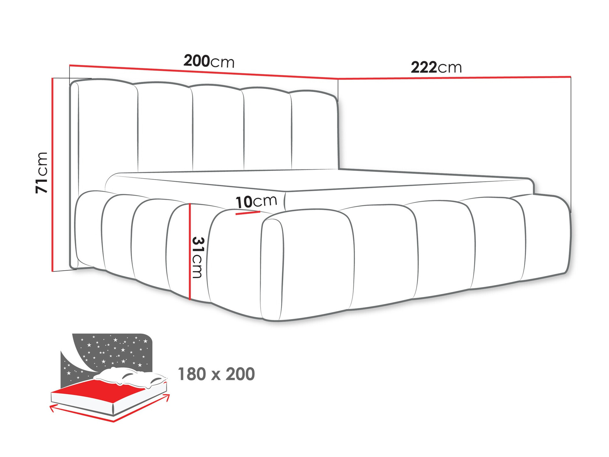 Bed TrendyNest 113 (Kronos 22)