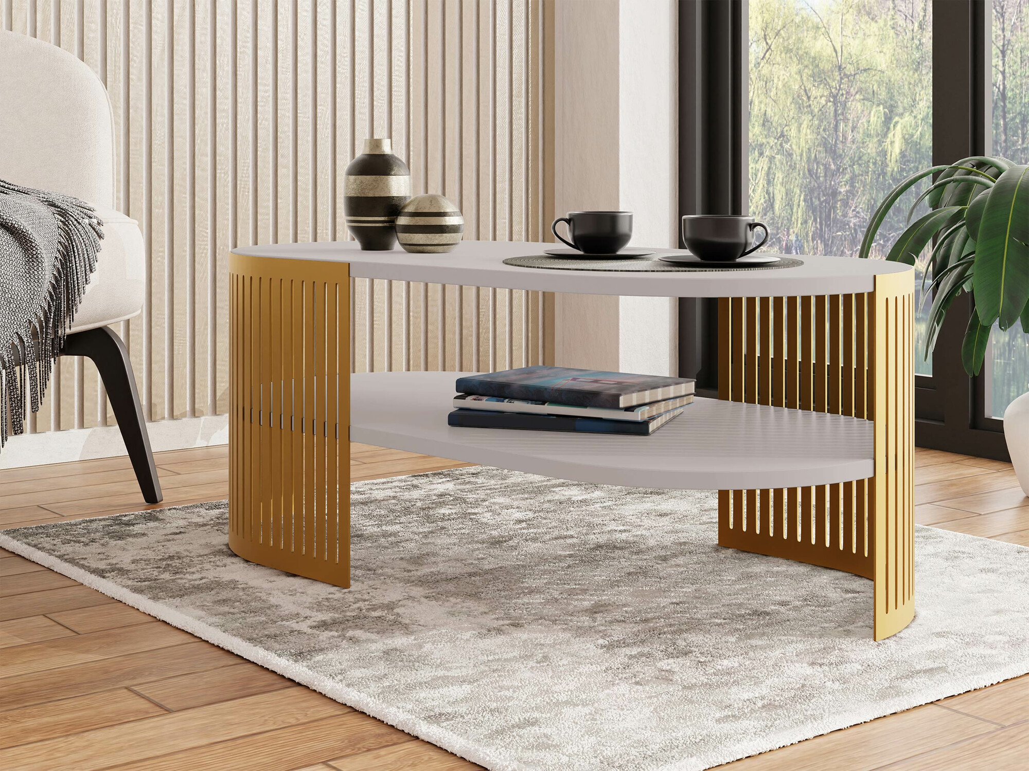 Salontafel Civer VII (Gouden + Kasjmier)