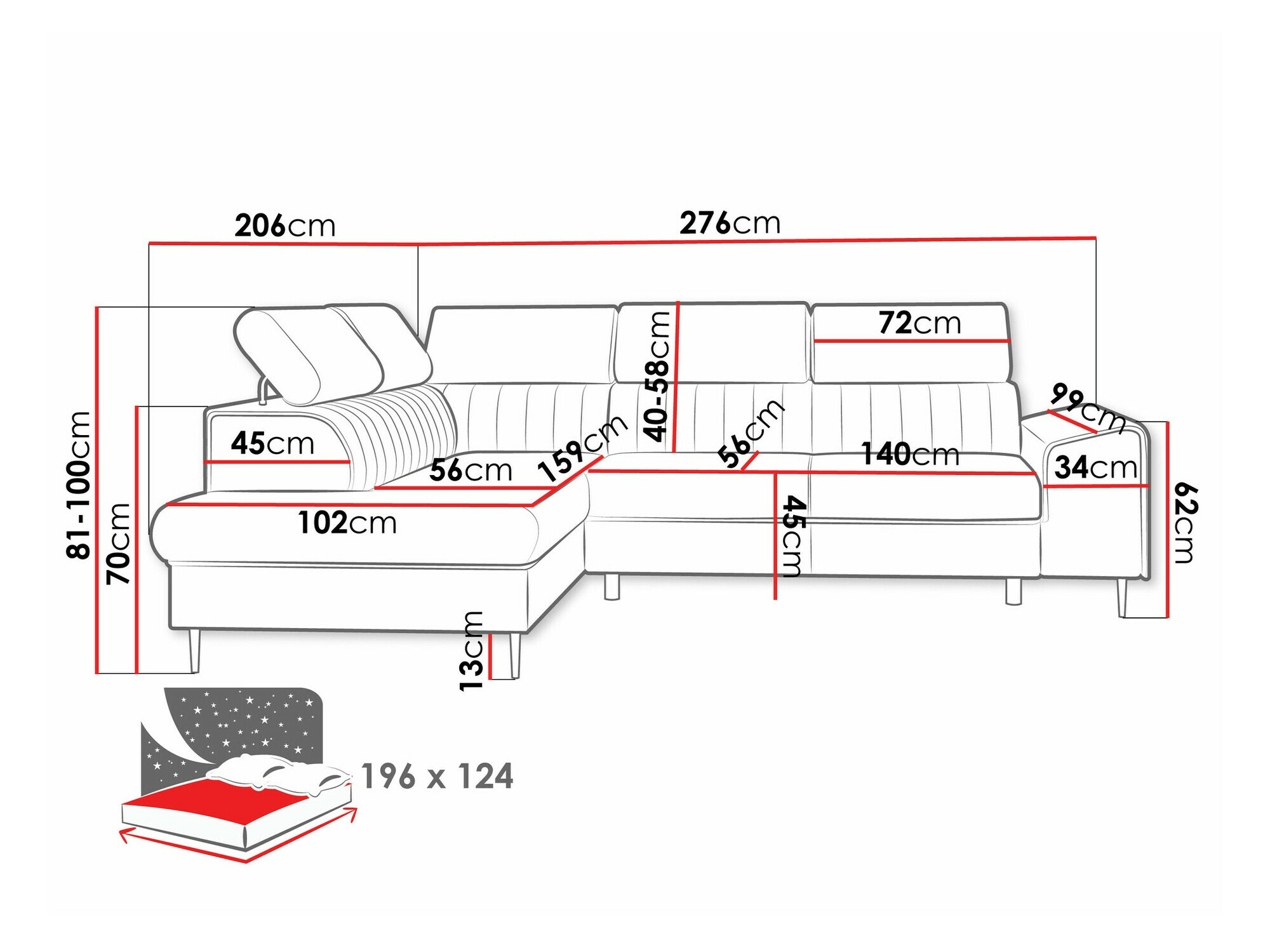 Hoekbank Comfivo 446 (Kronos 09)