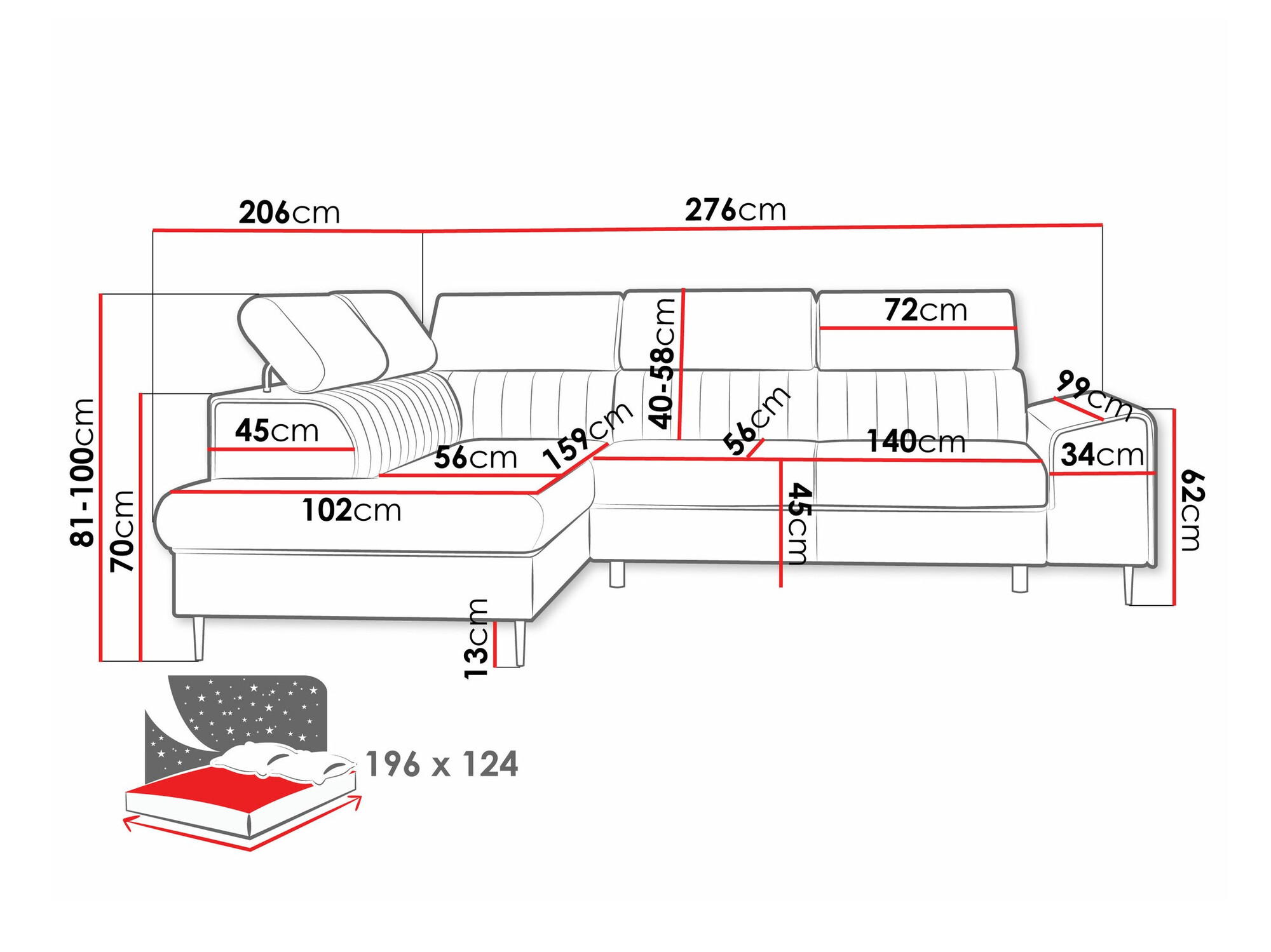 Hoekbank Comfivo 446 (Wave 09)