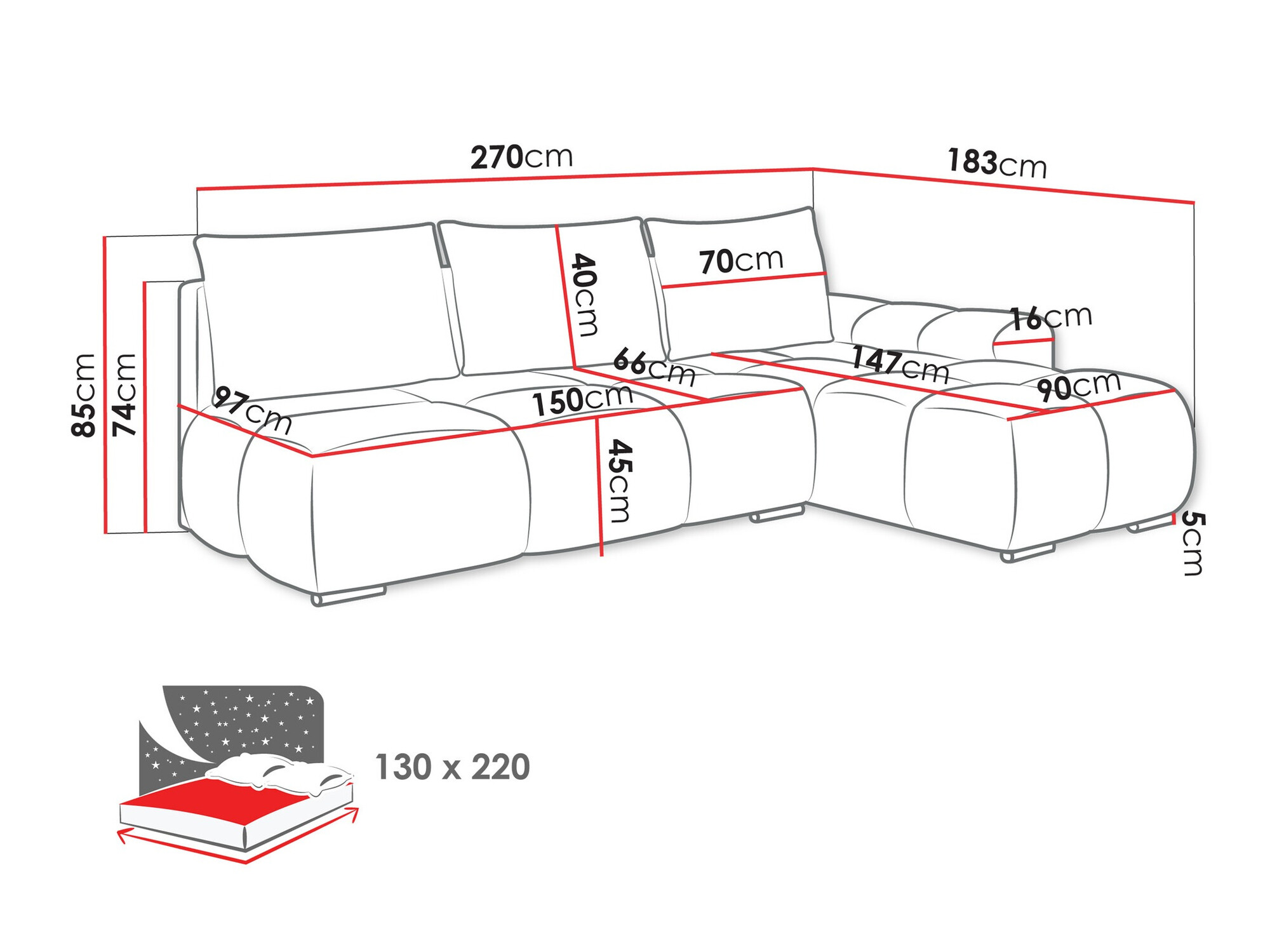 Hoekbank Camden 106 (Velo 627)