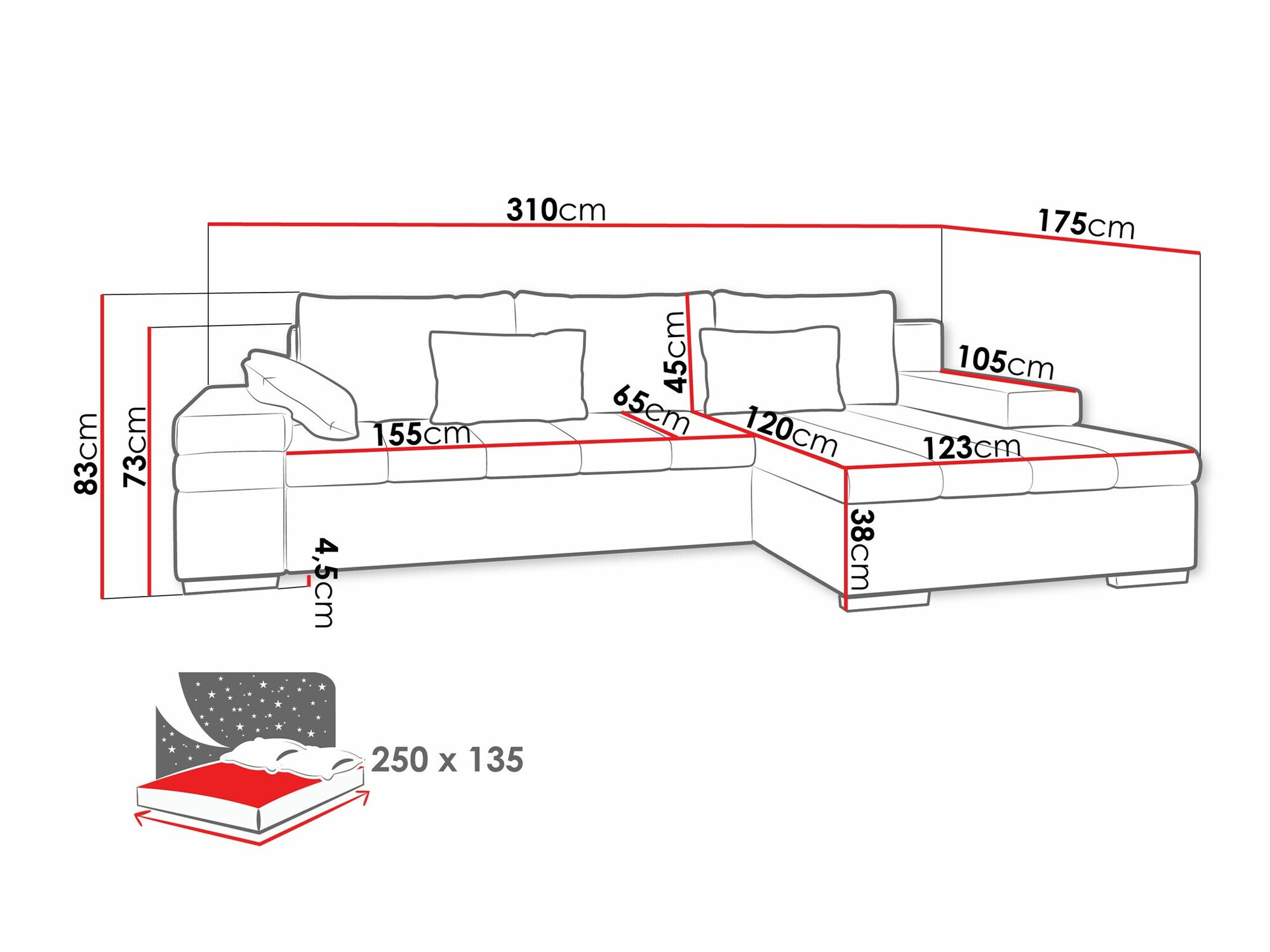 Hoekbank Comfivo 113 (Magic Velvet 2243)