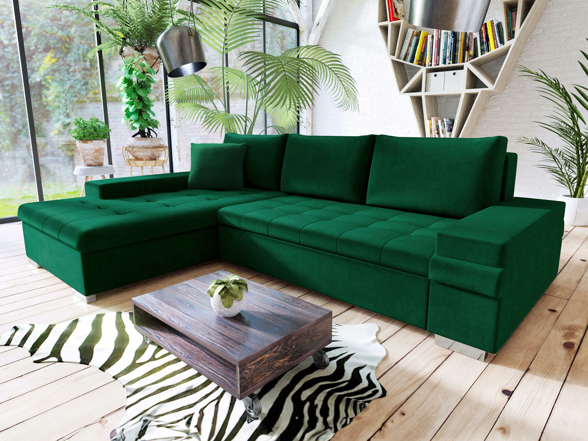 Hoekbank Comfivo Olivetum I (Magic Velvet 2225)