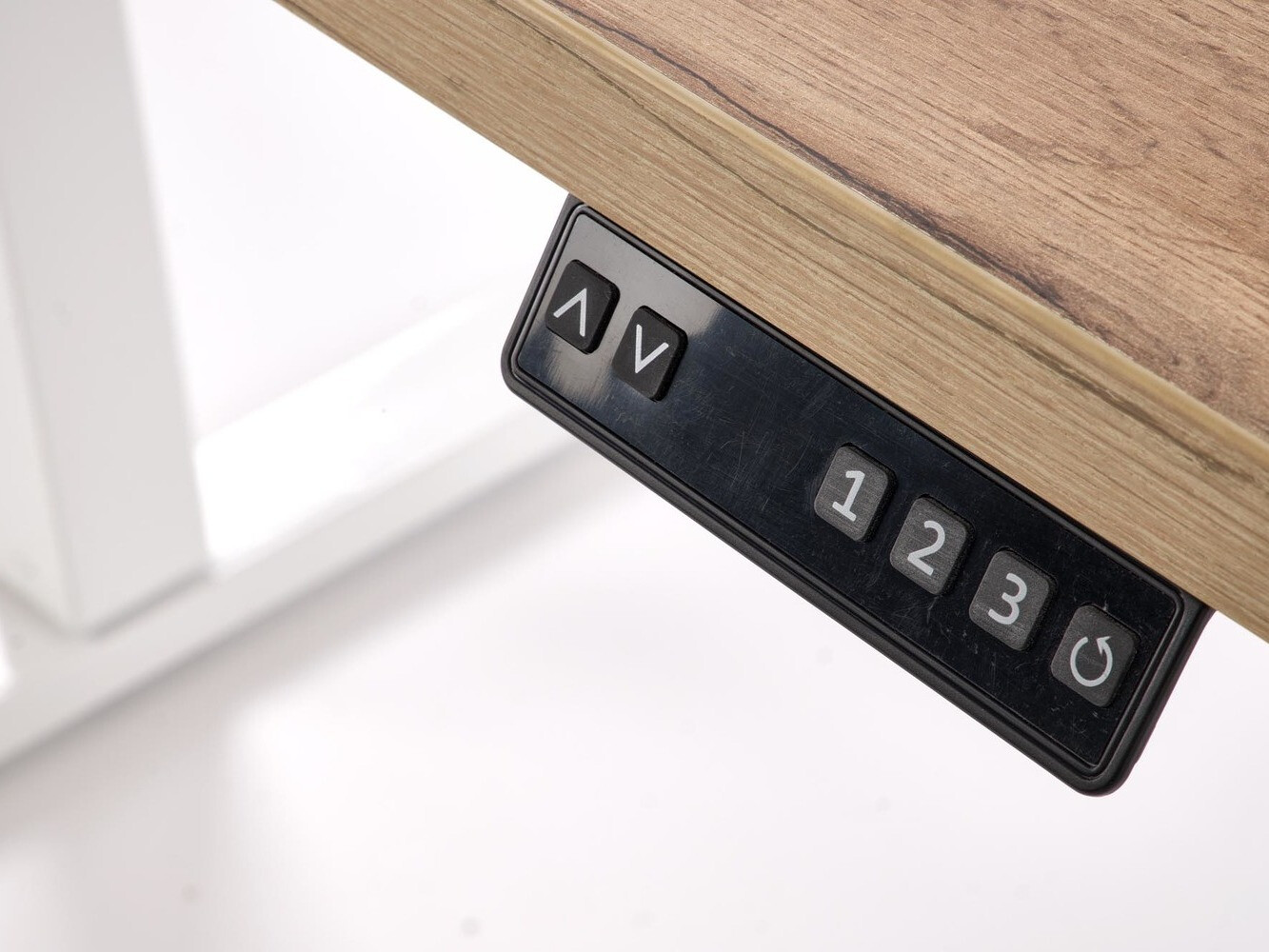 In hoogte verstelbaar bureau Houston 1942 (Artisan eiken + Wit)