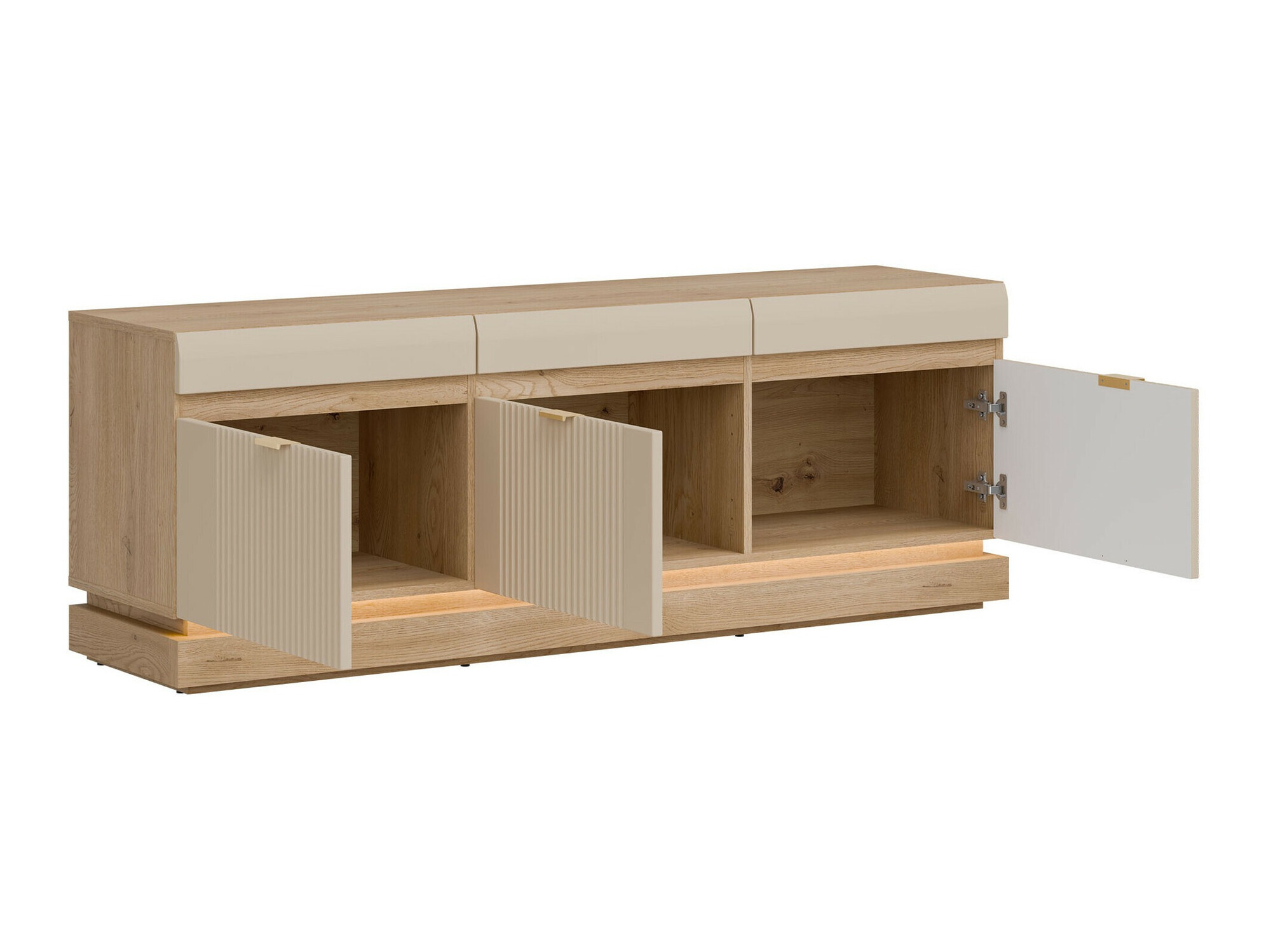 TV-meubel Teselbu 100 (Kasjmier + Torro Eik)
