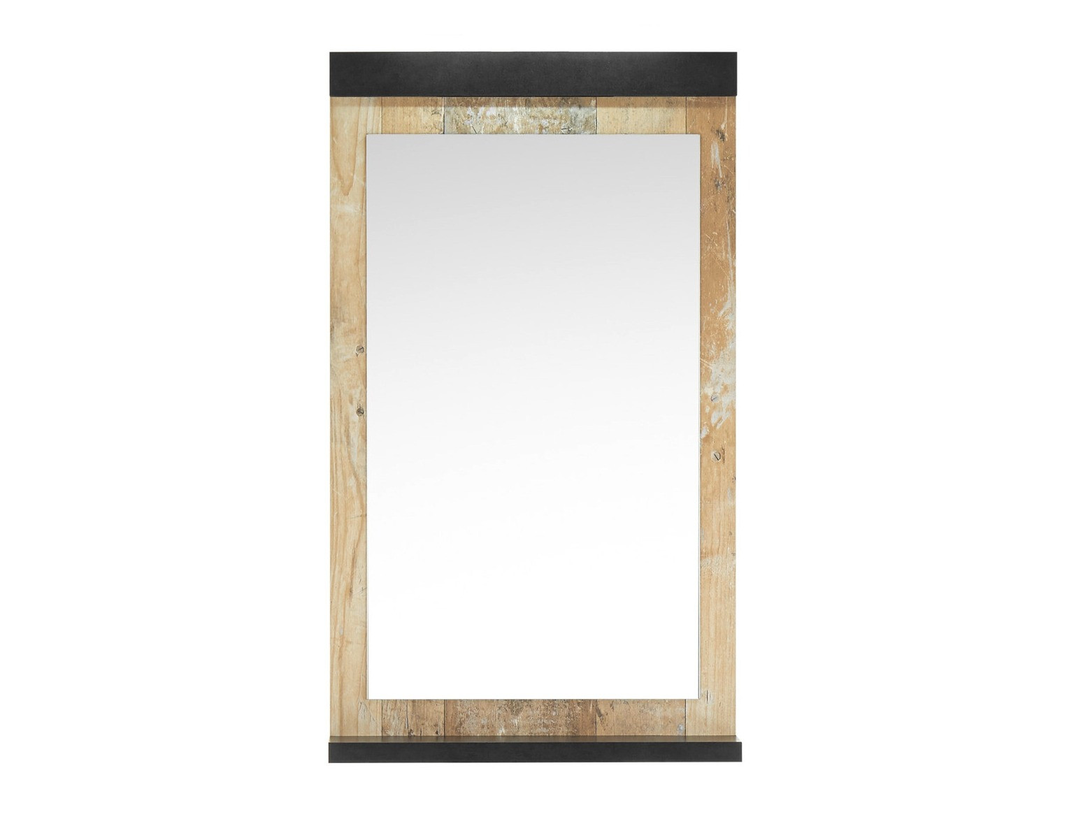 Badkamer spiegel Cirtale 135 (Verouderd hout + Antraciet)