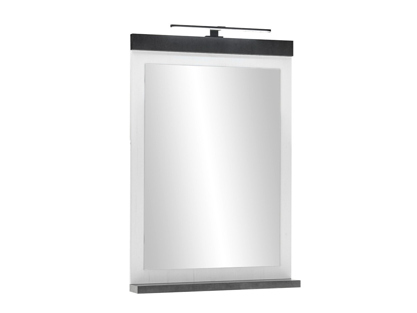 Badkamerset Cirtale 137 (Gebleekt grenen + Antraciet)