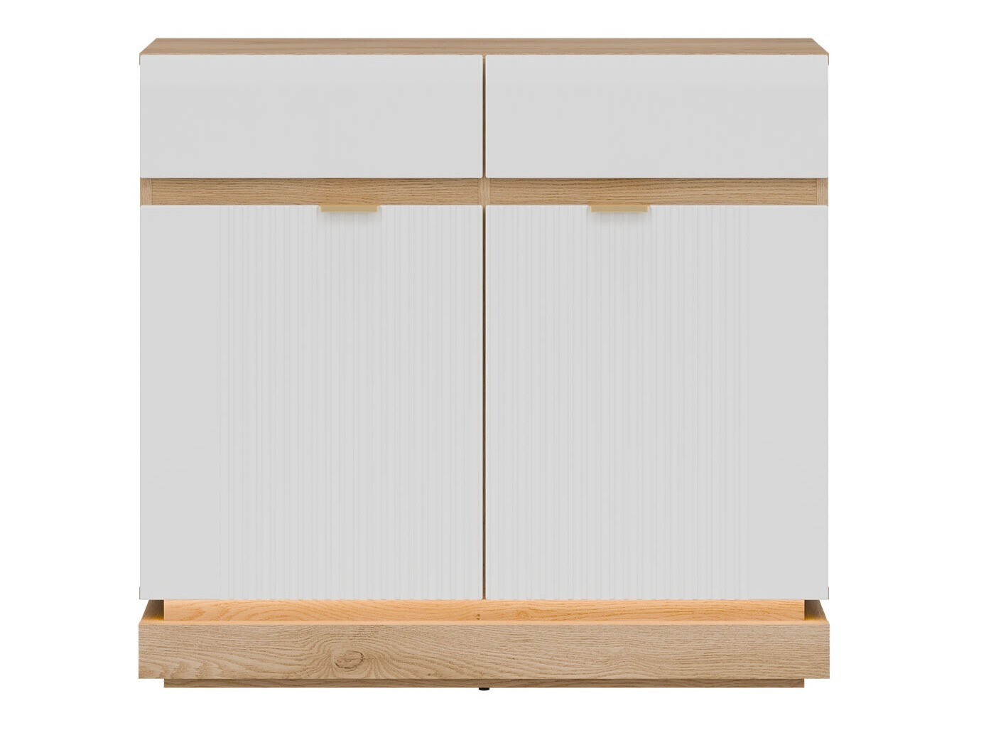 Ladekast Teselbu 102 (Wit + Eiken)