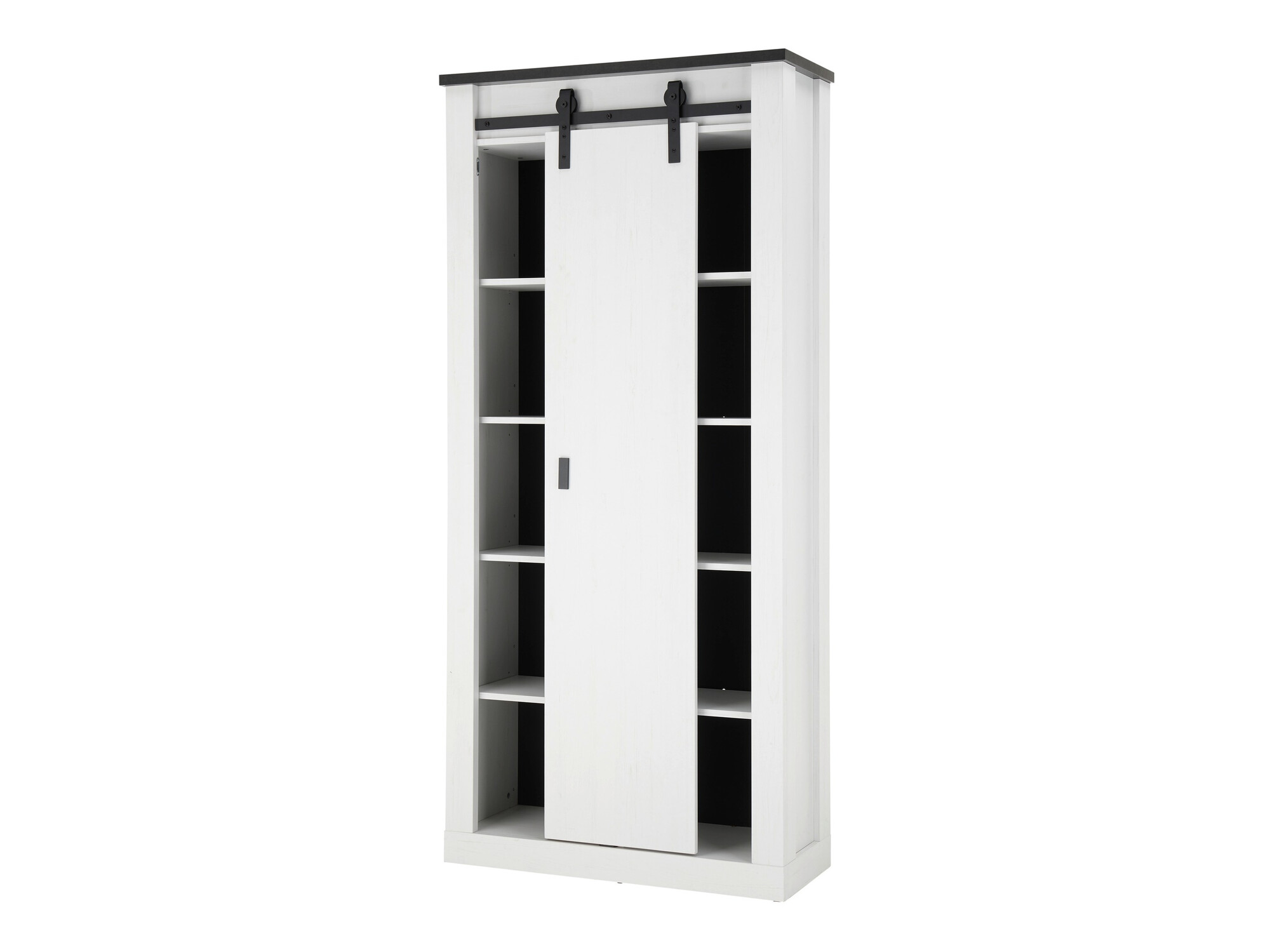 Badkamerset Cirtale 139 (Gebleekt grenen + Antraciet)