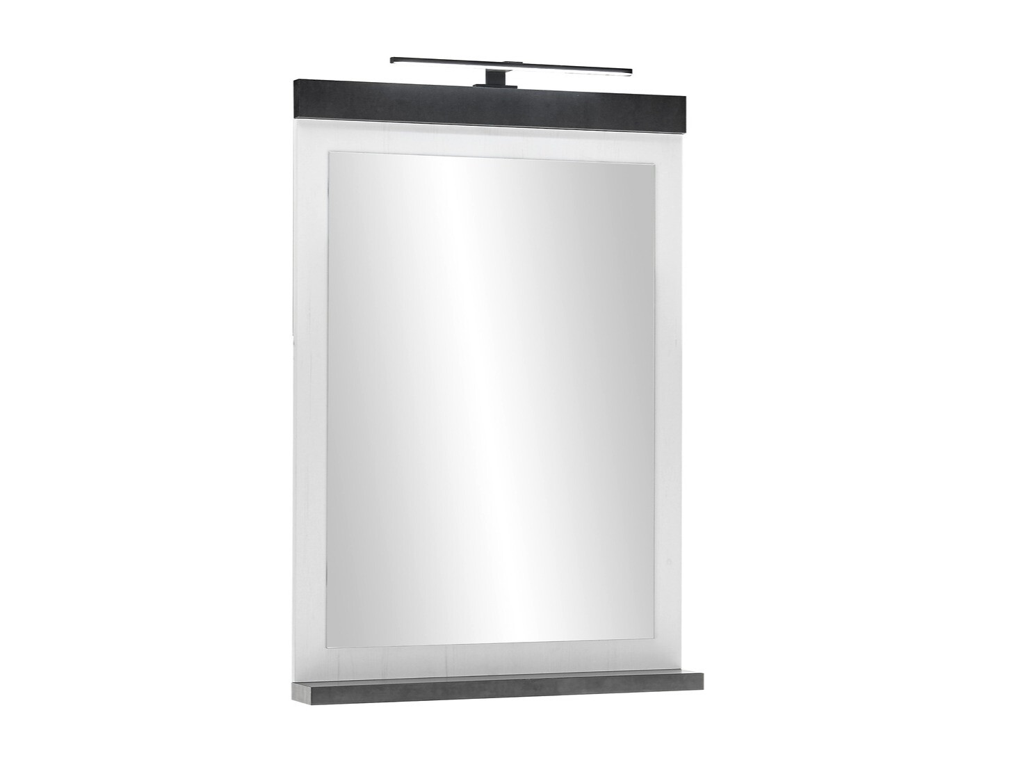 Badkamerset Cirtale 139 (Gebleekt grenen + Antraciet)